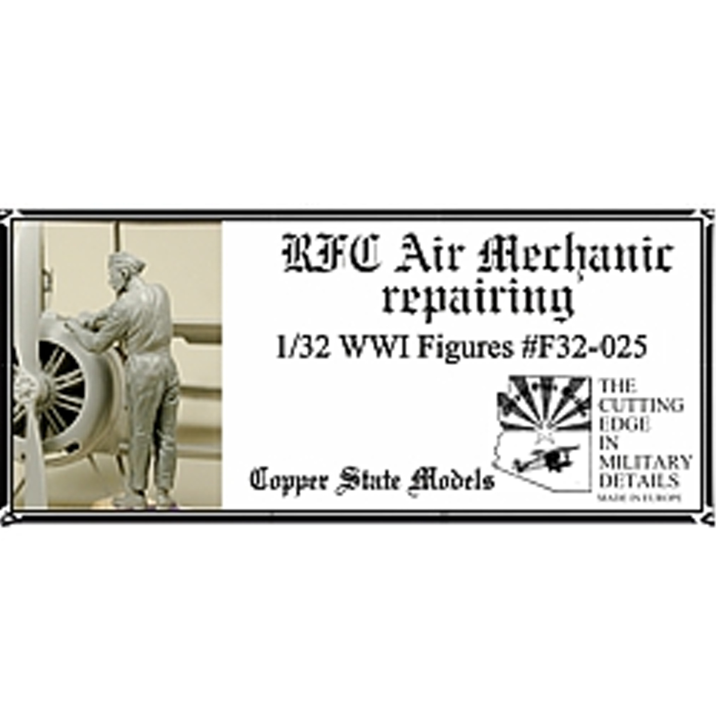 F32-025 Copper State Models 1/32 Авиамеханик Королевского лётного корпуса за ремонтом