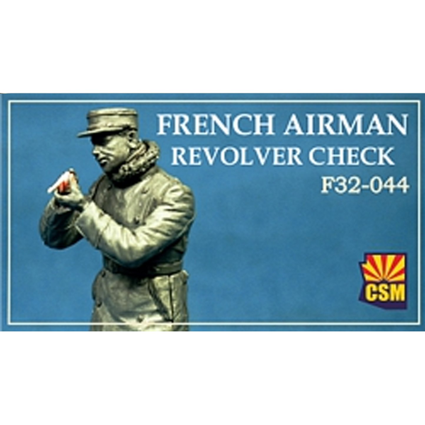 F32-044 Copper State Models 1/32 Французский лётчик, проверяющий револьвер