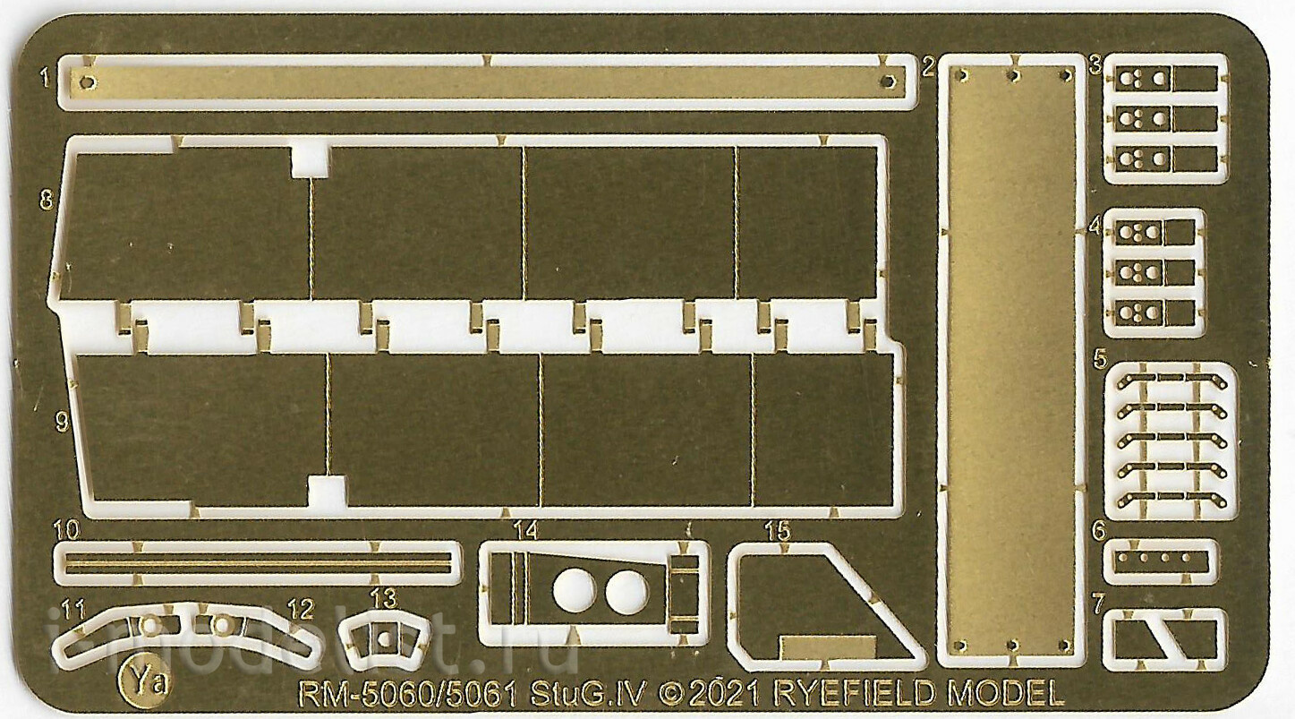 RM-5061 Rye Field Models 1/35 Sd.Kfz. 167 StuG IV (Ранний с полным интерьером)