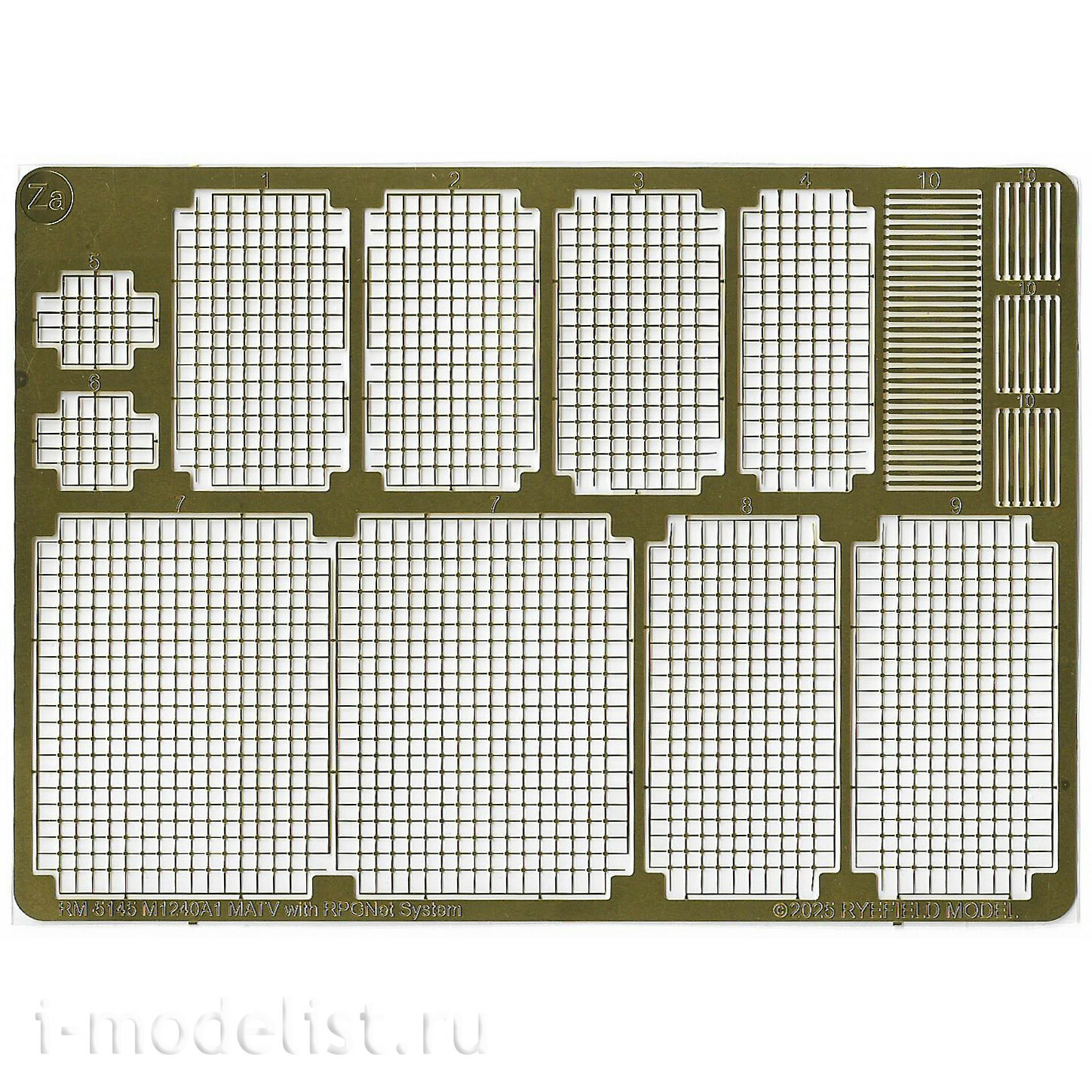 RM-5145 Rye Field Model 1/35 Американский бронированный внедорожник MRAP (Mine-Resistant Ambush Protected) M1240A1 M-ATV с системой RPGNET