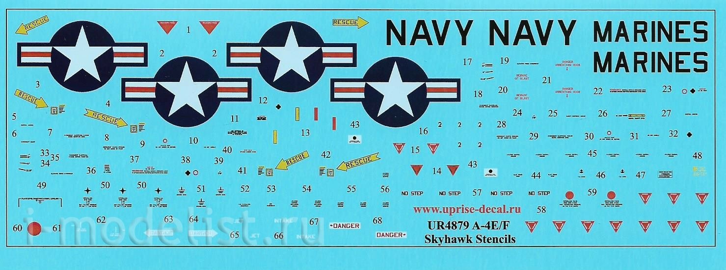UR48171 UpRise 1/48 Декаль для A-4E Skyhawk 