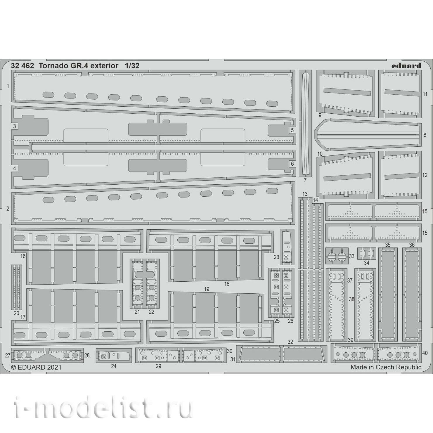 32462 Eduard 1/32 Фототравление для Tornado GR.4 экстерьер