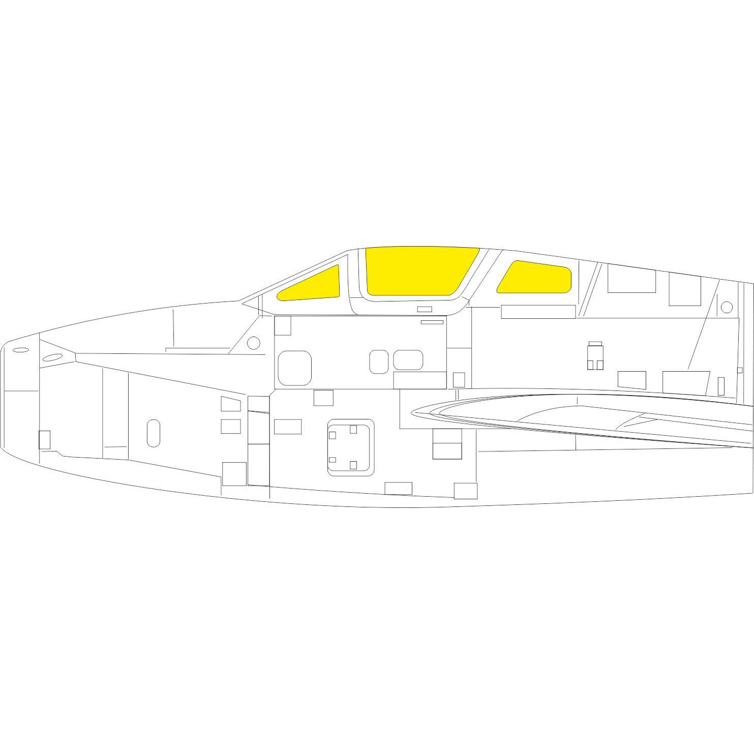 EX790 Eduard 1/48 Окрасочная маска для F-84F