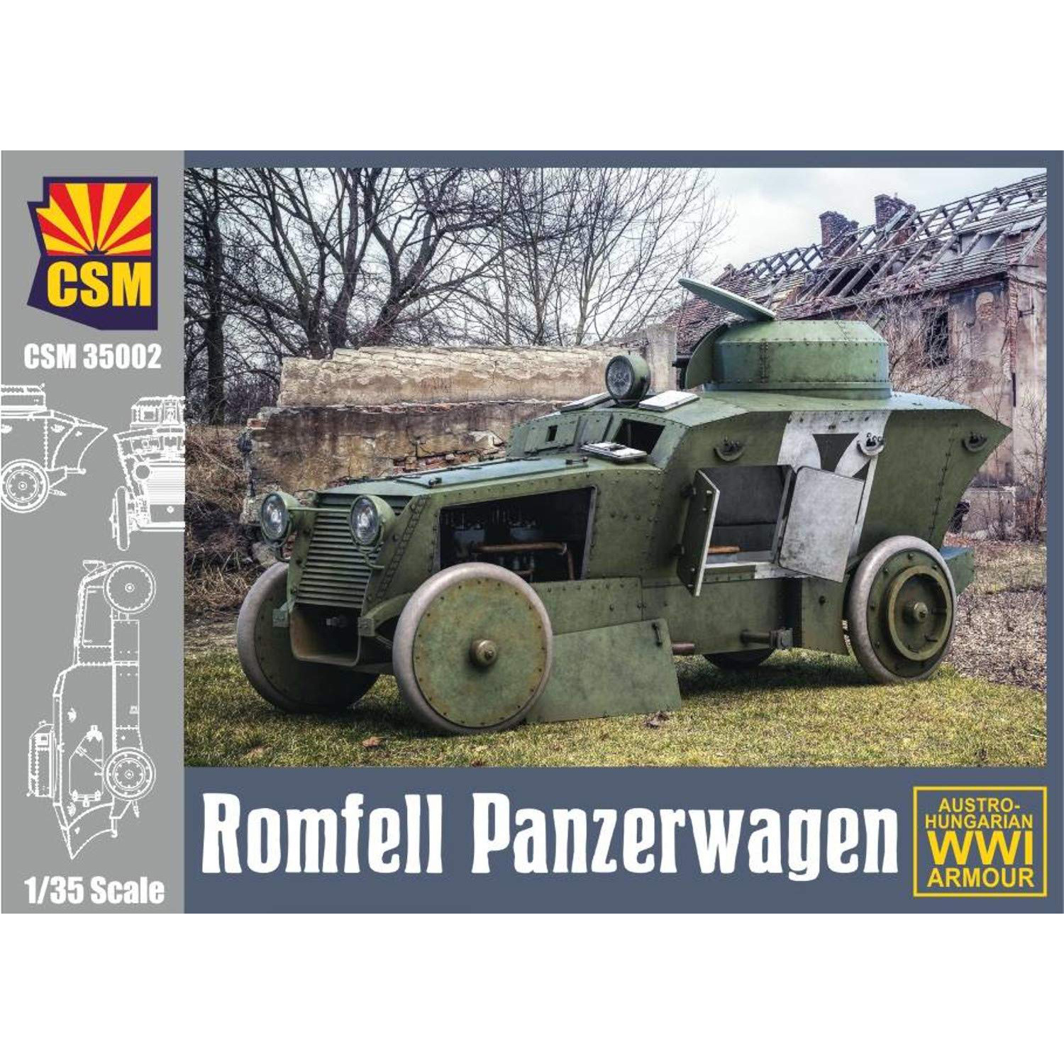 CSM35002 Copper State Models 1/35 Пулемётный бронеавтомобиль Romfell Panzerwagen