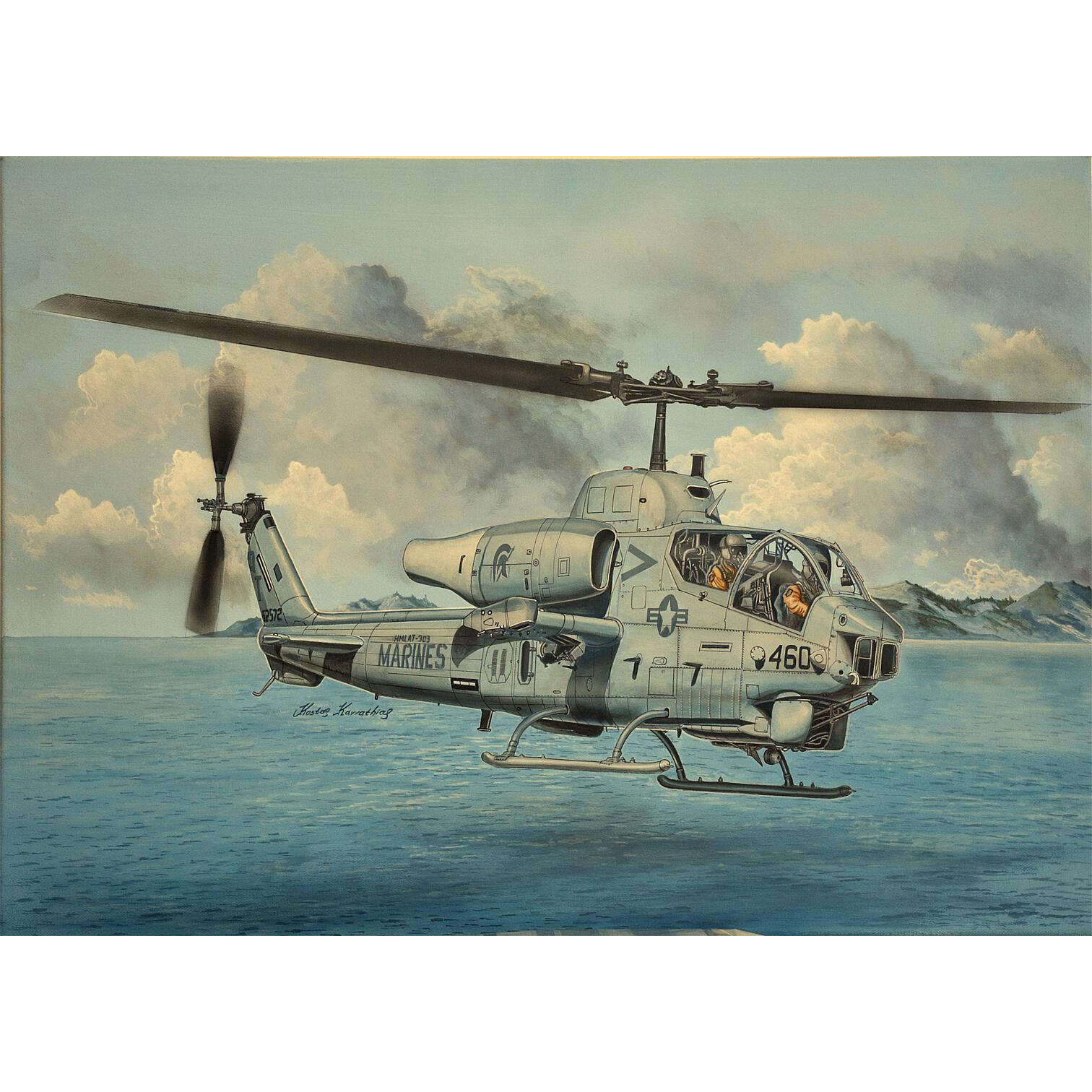 05117 Трубач 1/35 Американский боевой вертолёт AH-1W Super Cobra (Turned Exhaust)