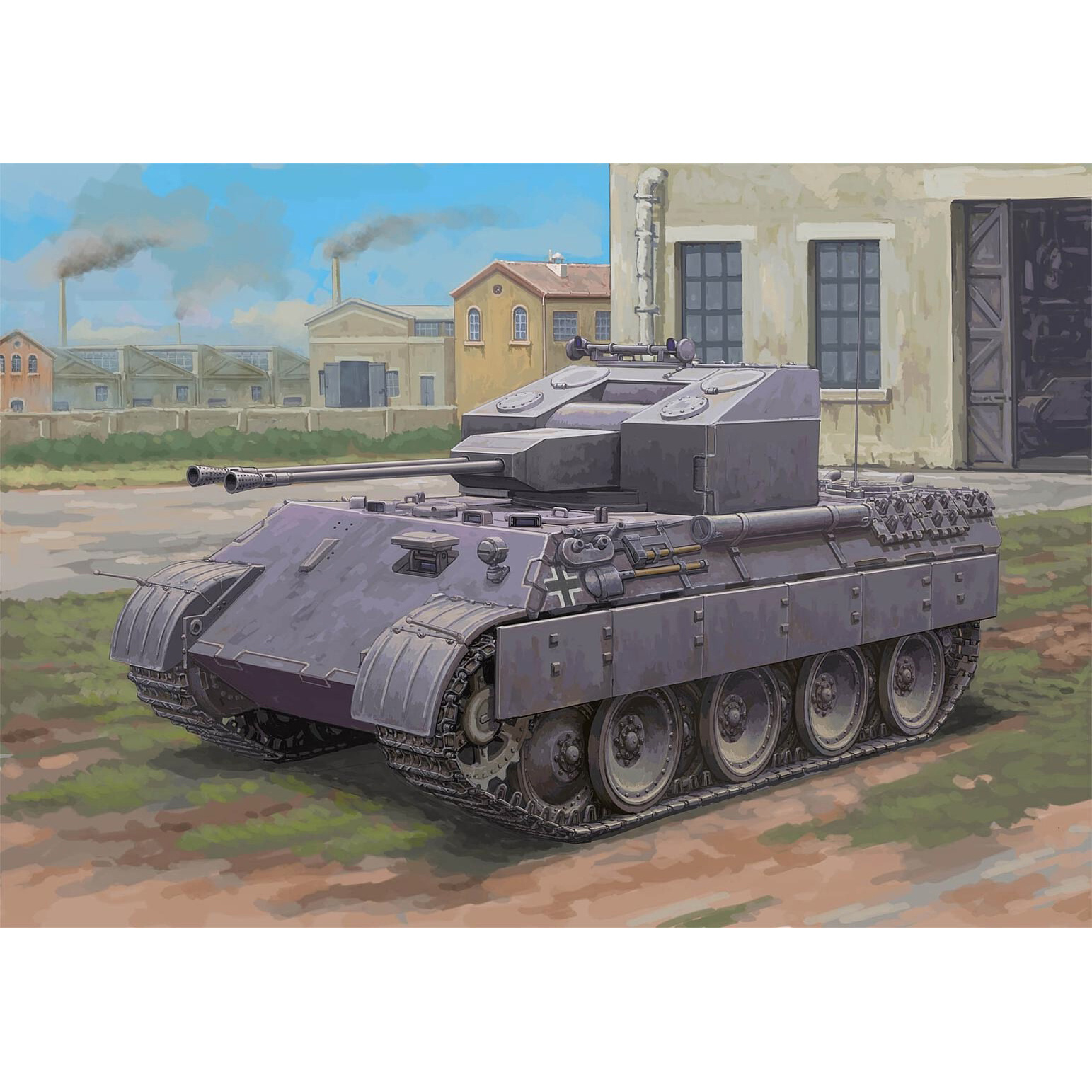 84832 HobbyBoss 1/48 Немецкий танк Flakpanzer V Ausf. A