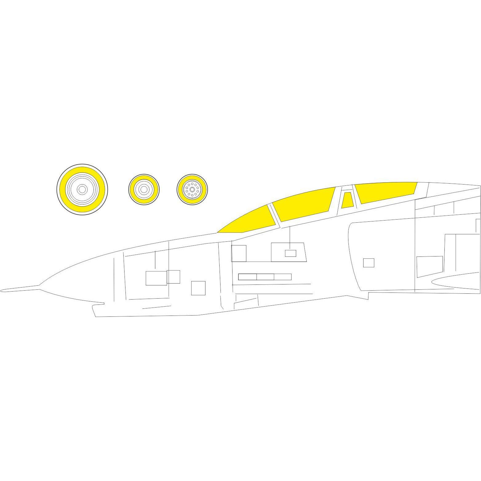 EX803 Eduard 1/48 Окрасочная маска для F-4B TFace