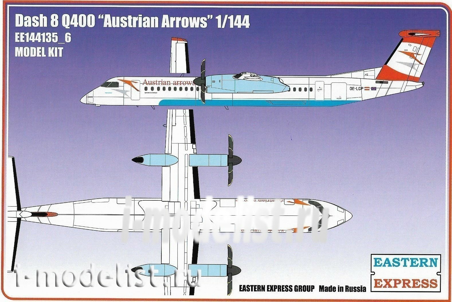 144135-6 Восточный Экспресс 1/144 Dash 8 Q400 Austrian Arrows