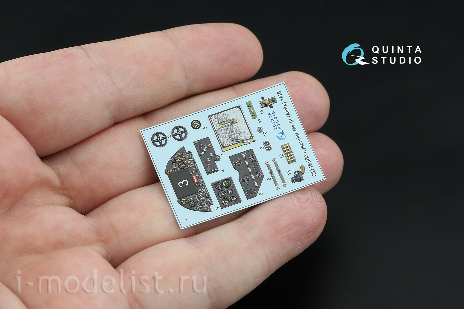 QD+48583 Quinta Studio 1/48 3D Декаль интерьера кабины Westland Lysander Mk.III (Airfix) (с 3D-печатными деталями)