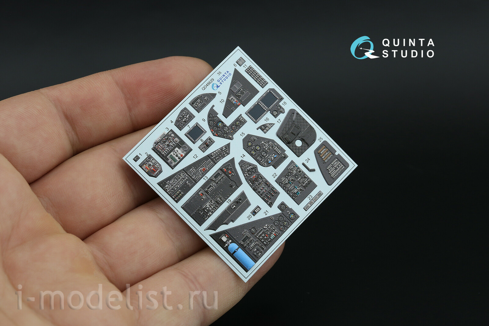 QDS-48629 Quinta Studio 1/48 3D Декаль интерьера кабины Mu-35 (Трубач) (малая версия)