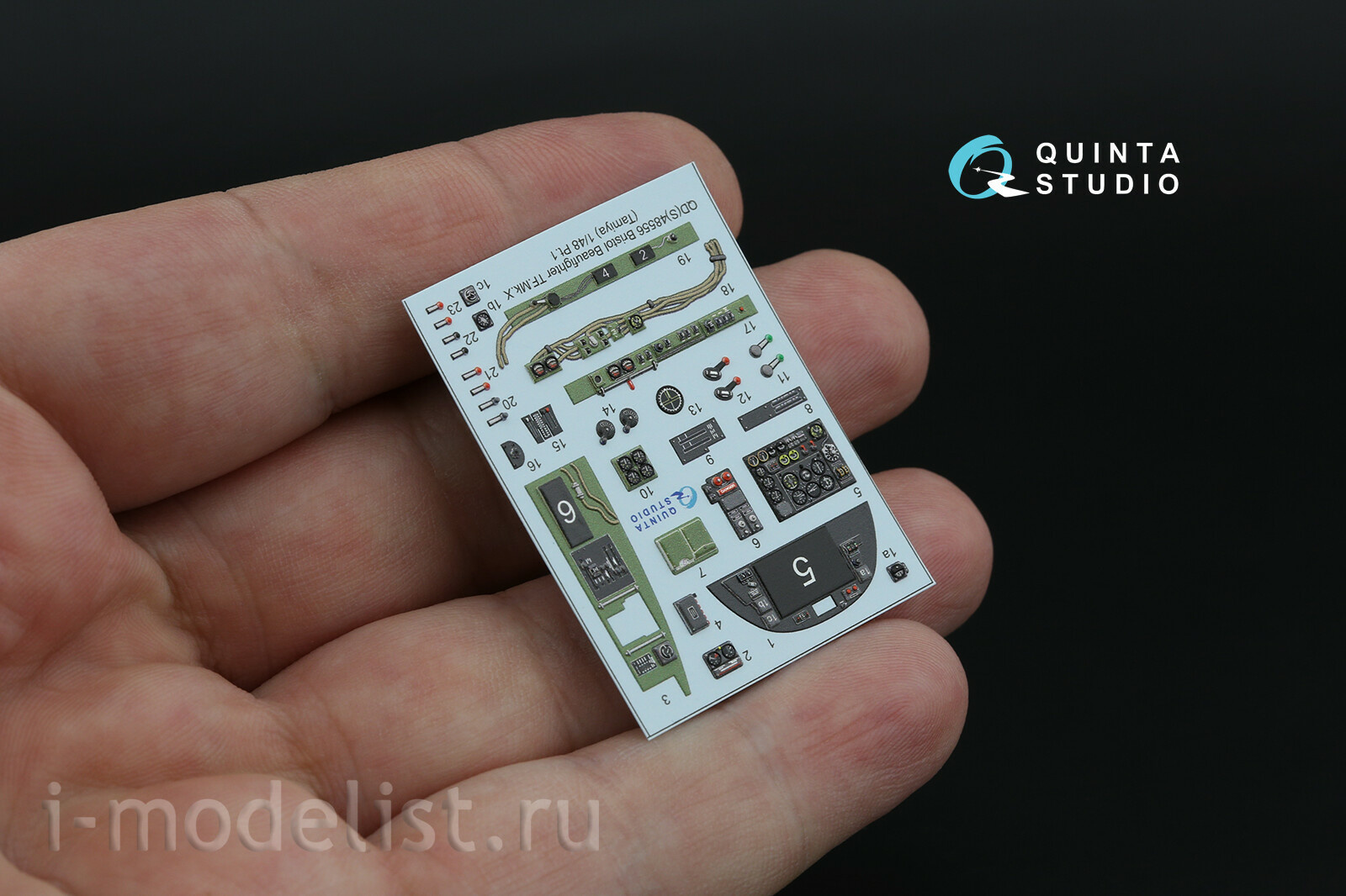 QDS-48556 Quinta Studio 1/48 3D Декаль интерьера кабины Bristol Beaufighter TF.Mk.X (Tamiya) (малая версия)