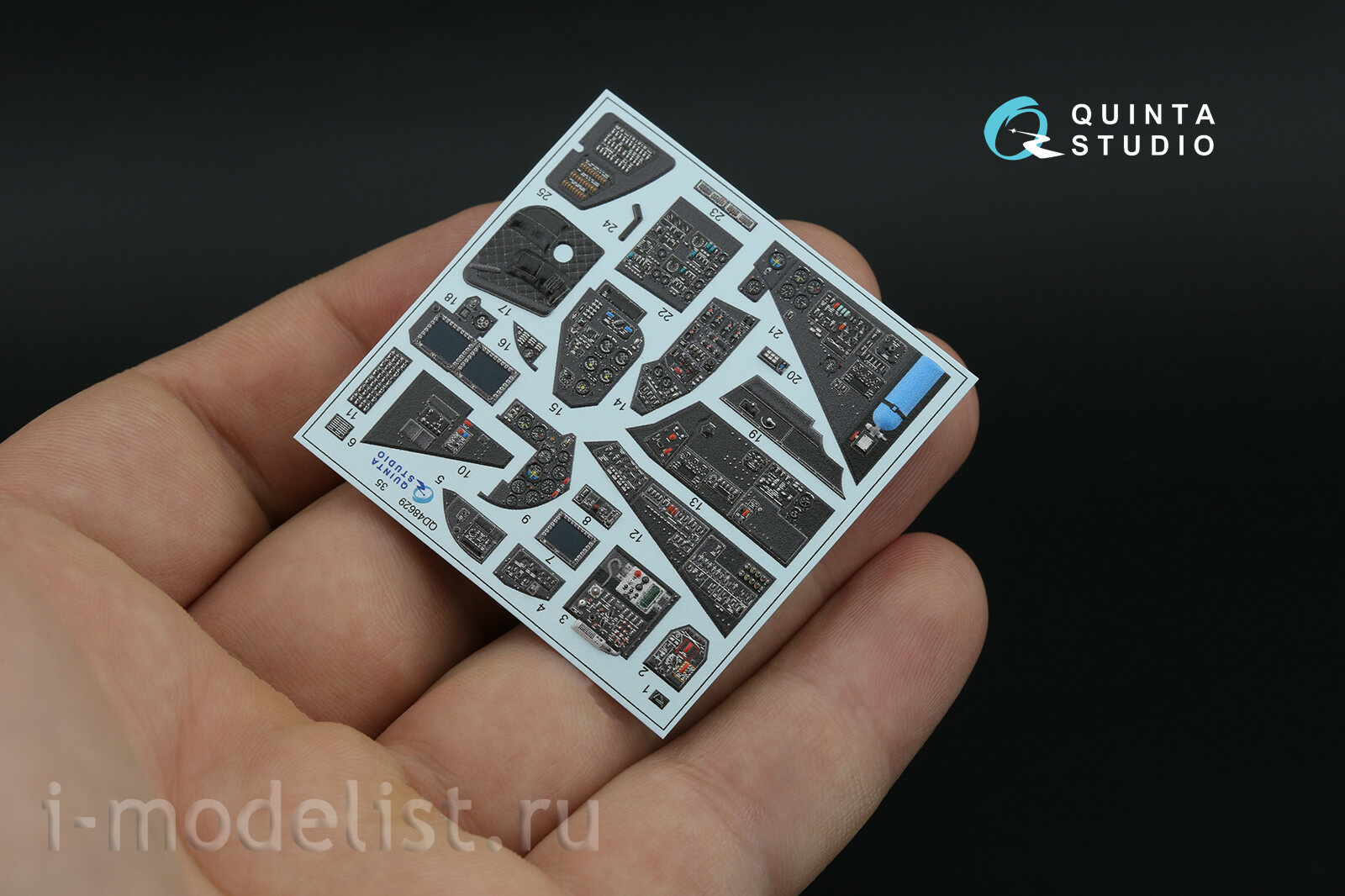 QDS-48629 Quinta Studio 1/48 3D Декаль интерьера кабины Mu-35 (Трубач) (малая версия)