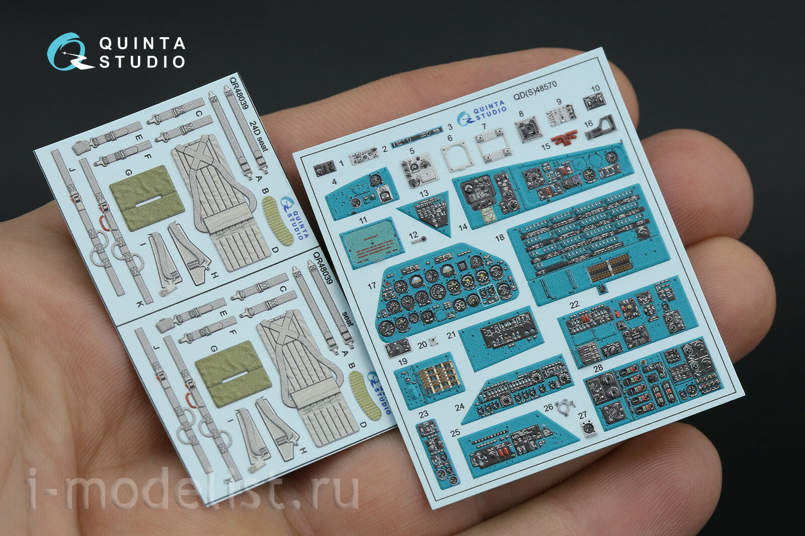 QD48570 Quinta Studio 1/48 3D Декаль интерьера кабины Mu-24А (Трубач)