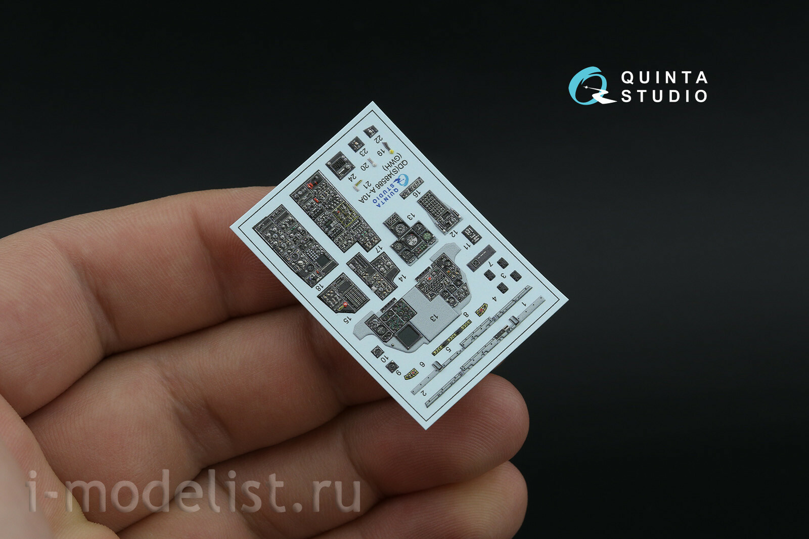 QDS-48586 Quinta Studio 1/48 3D Декаль интерьера кабины A-10A Warthog (GWH) (малая версия)