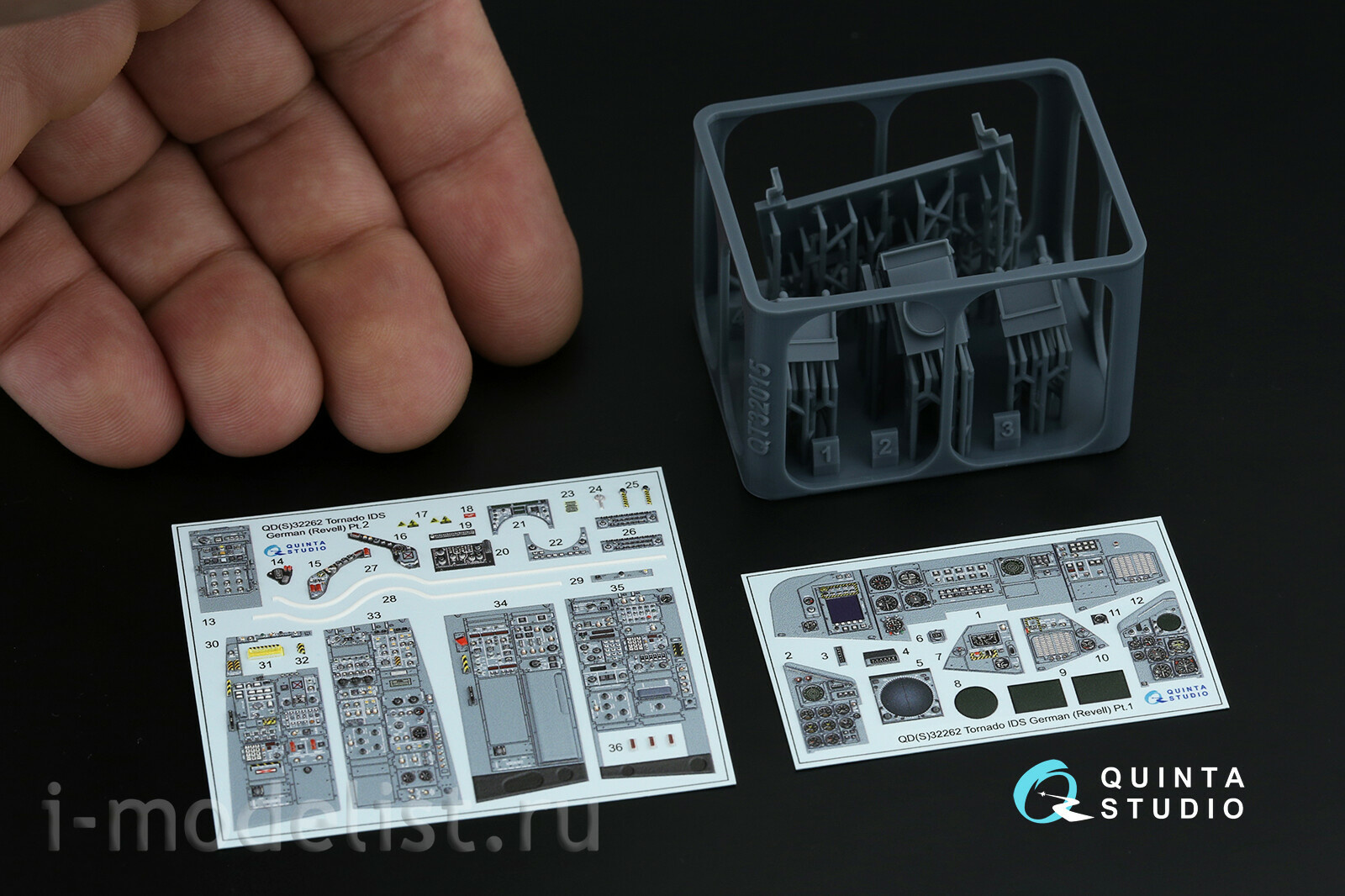 QDS+32262 Quinta Studio 1/32 3D Декаль интерьера кабины Tornado IDS (ВВС Германии) (Revell) (с 3D-печатными деталями) (малая версия)