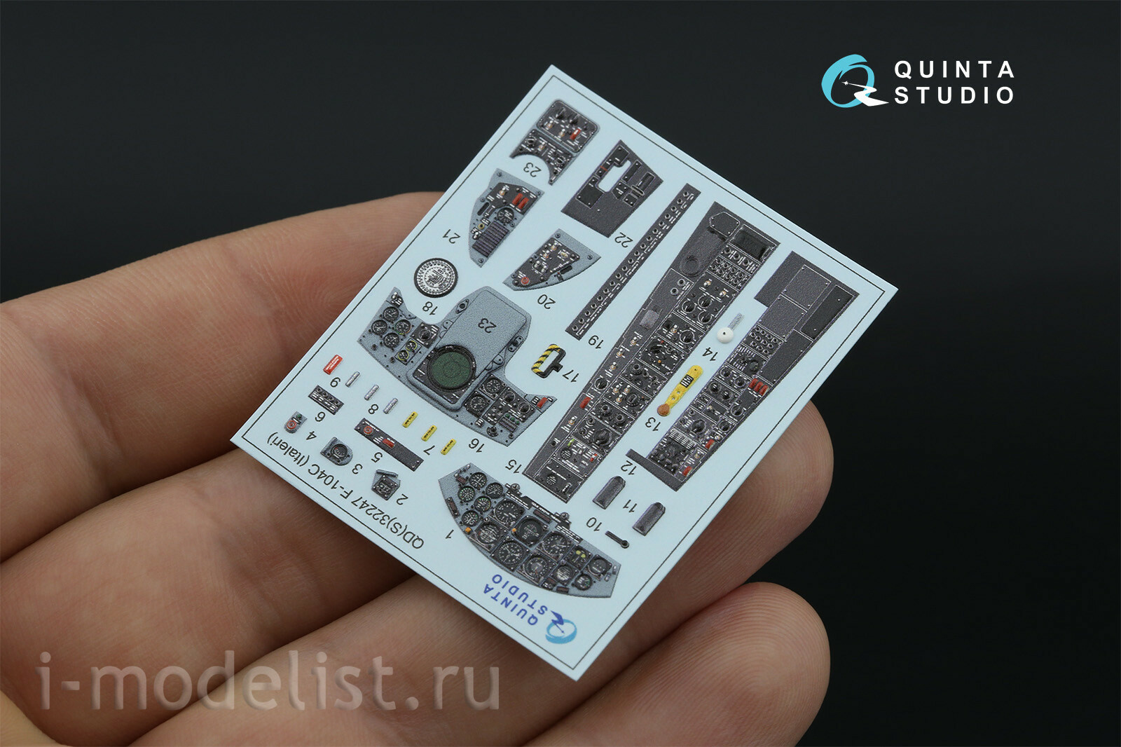 QDS-32247 Quinta Studio 1/32 3D Декаль интерьера кабины F-104C (Italeri) (малая версия)