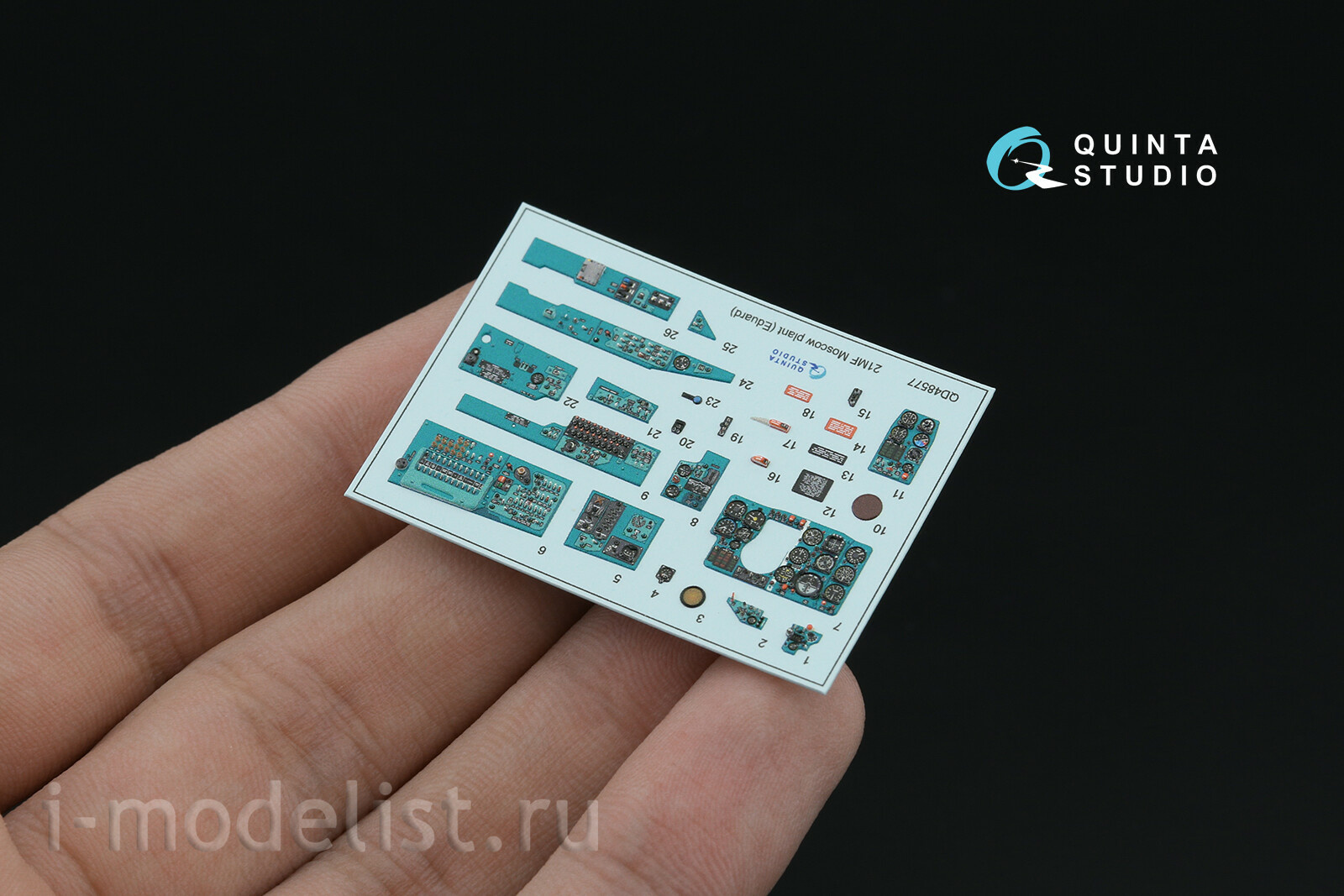 QD+48577 Quinta Studio 1/48 3D Декаль интерьера кабины MiGG-21МФ (Московского завода) (Eduard) (с 3D-печатными деталями)