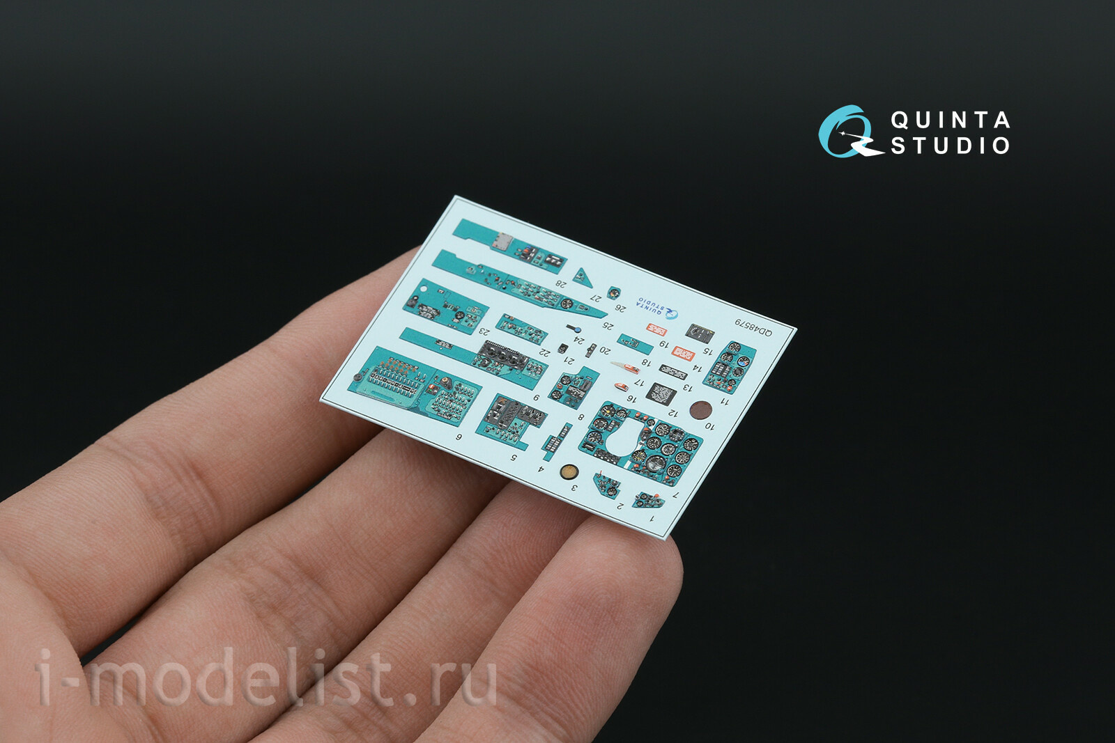 QD+48579 Quinta Studio 1/48 3D Декаль интерьера кабины MiGG-21СМТ (Eduard) (с 3D-печатными деталями)