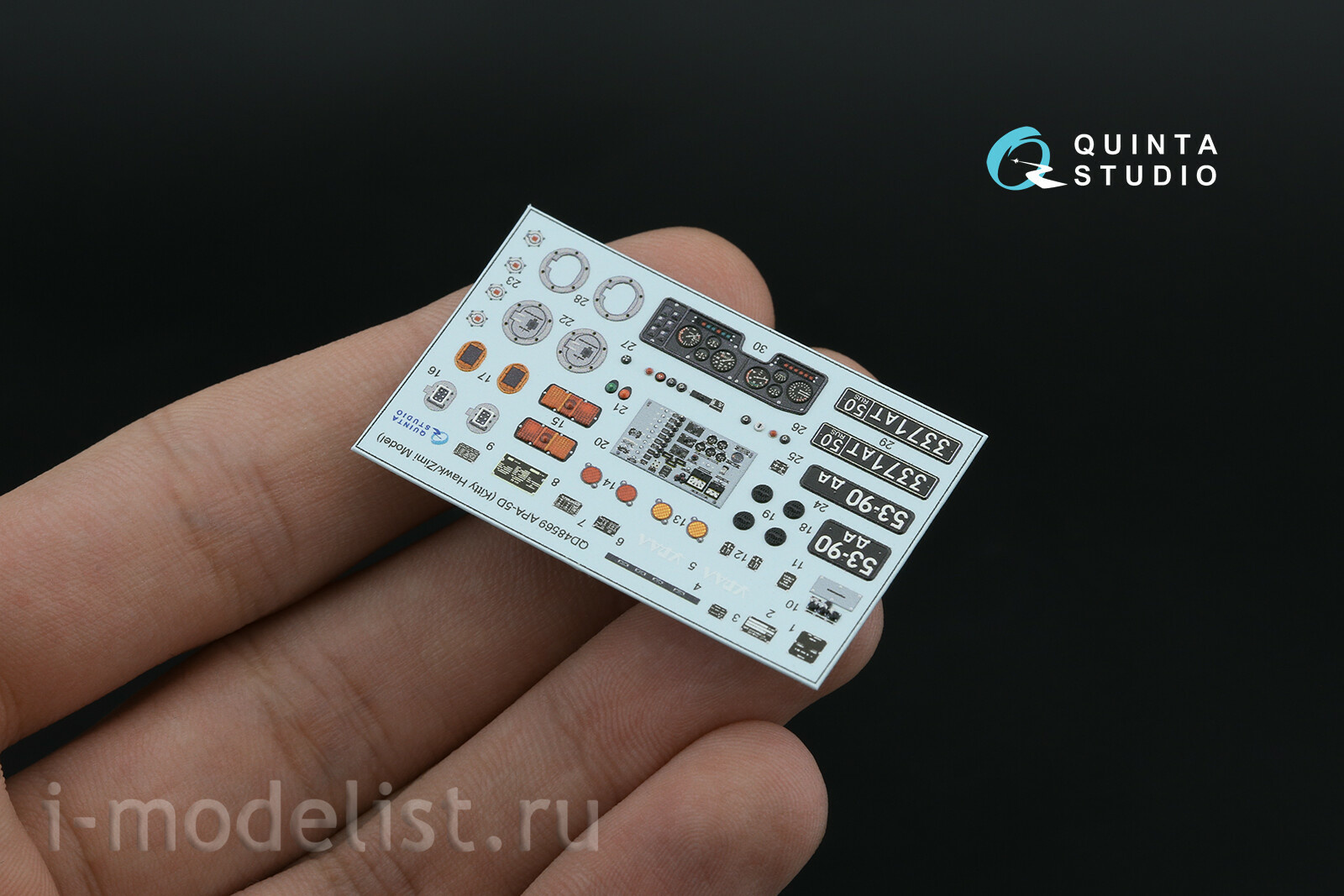 QD+48569 Quinta Studio 1/48 3D Декаль интерьера кабины АПА-5Д (KittyHawk/Zimi model) (с 3D-печатными деталями)