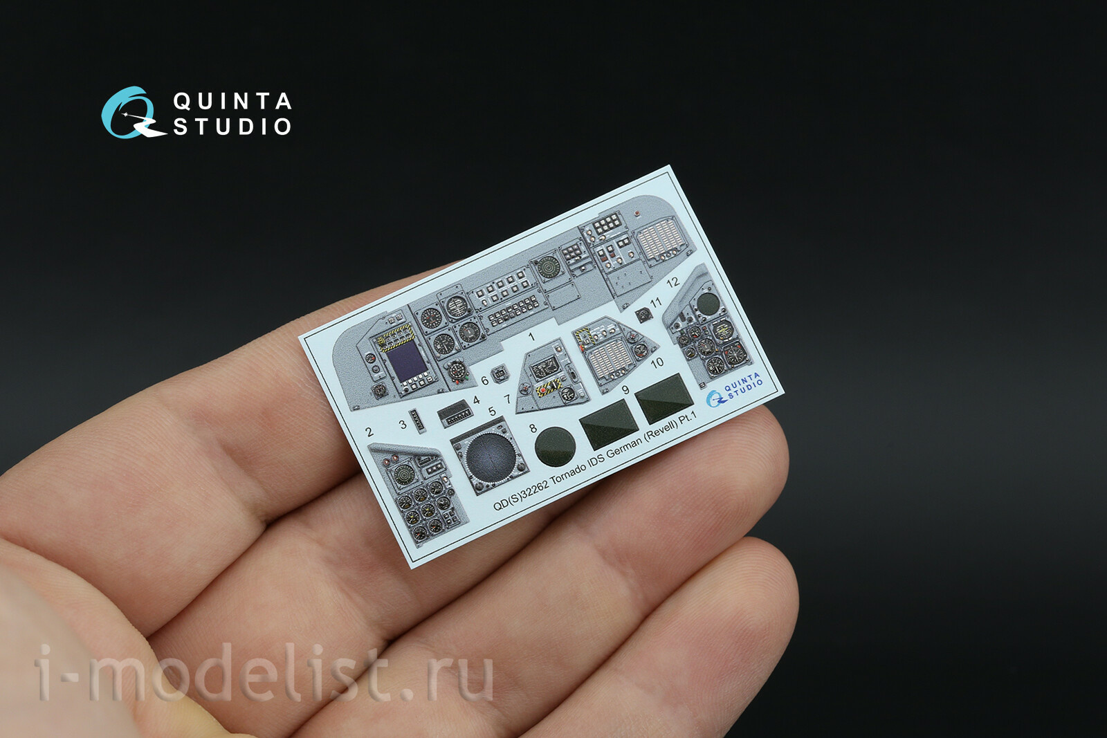 QDS+32262 Quinta Studio 1/32 3D Декаль интерьера кабины Tornado IDS (ВВС Германии) (Revell) (с 3D-печатными деталями) (малая версия)