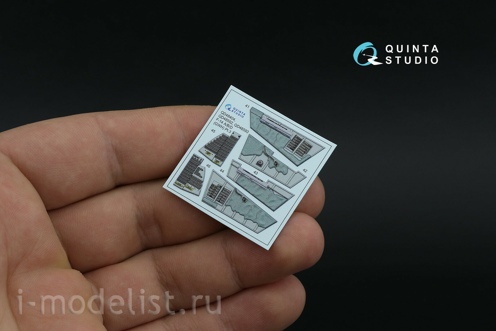 QD48592 Quinta Studio 1/48 3D Декаль интерьера кабины F-14A Tomcat (GWH)