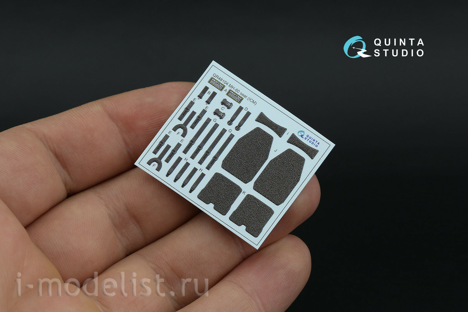 QD+48590 Quinta Studio 1/48 3D Декаль интерьера кабины MH-60L Blackhawk (ICM) (с 3D-печатными деталями)