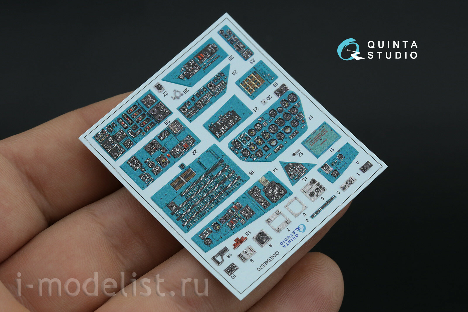 QD48570 Quinta Studio 1/48 3D Декаль интерьера кабины Mu-24А (Трубач)
