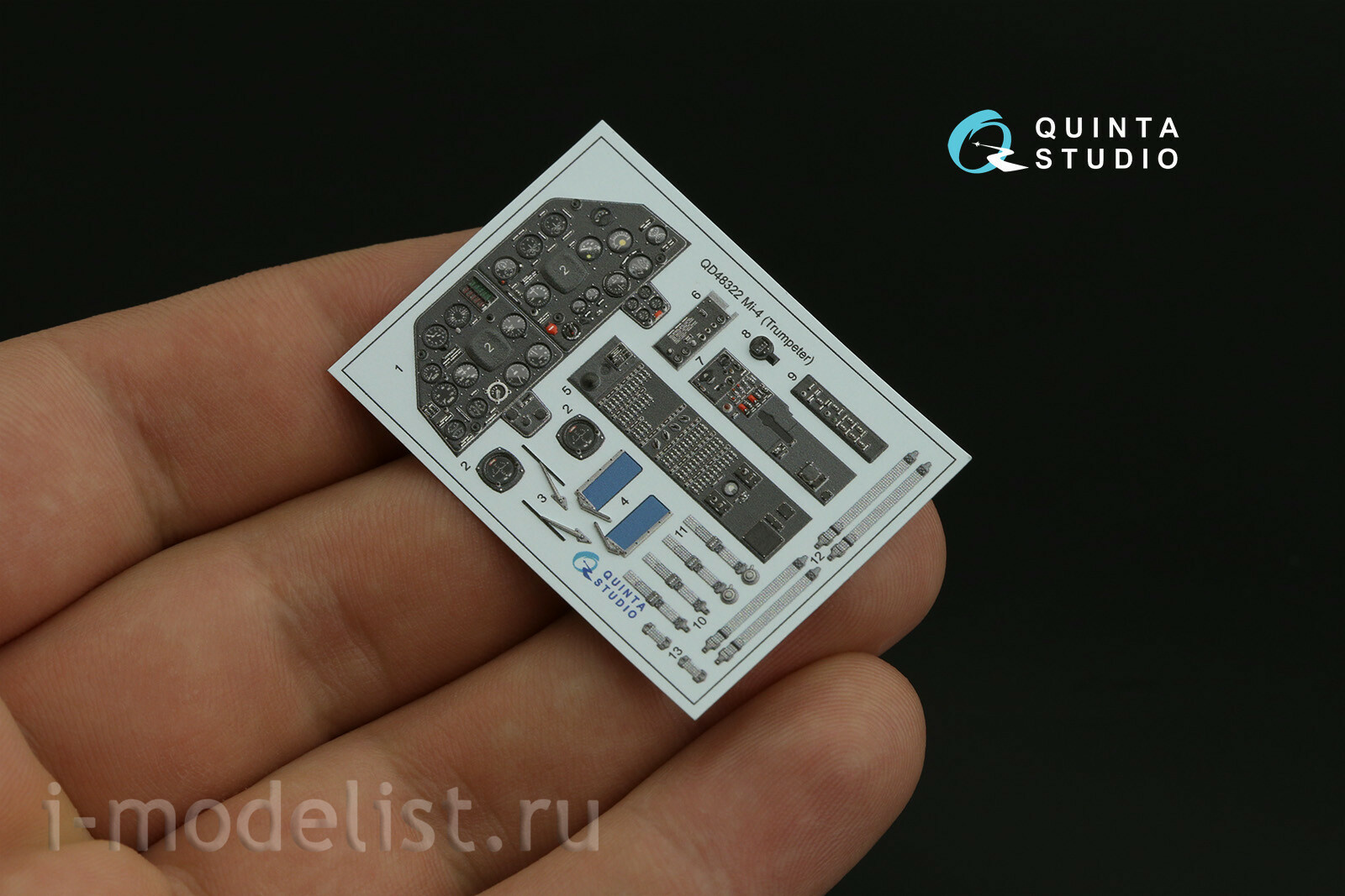 QD48322 Quinta Studio 1/48 3D Декаль интерьера кабины Ми-4 (Трубач)