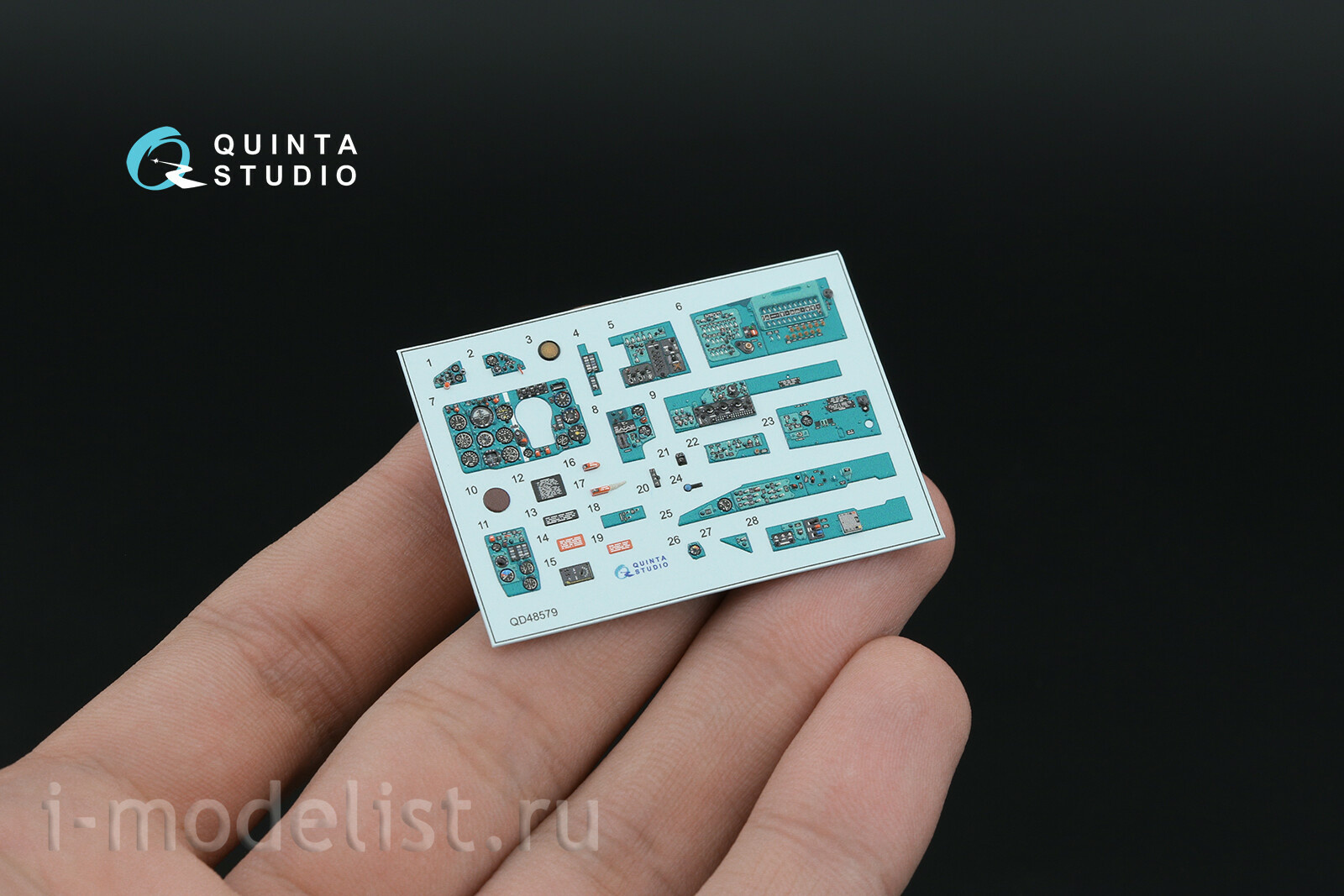 QD+48579 Quinta Studio 1/48 3D Декаль интерьера кабины MiGG-21СМТ (Eduard) (с 3D-печатными деталями)
