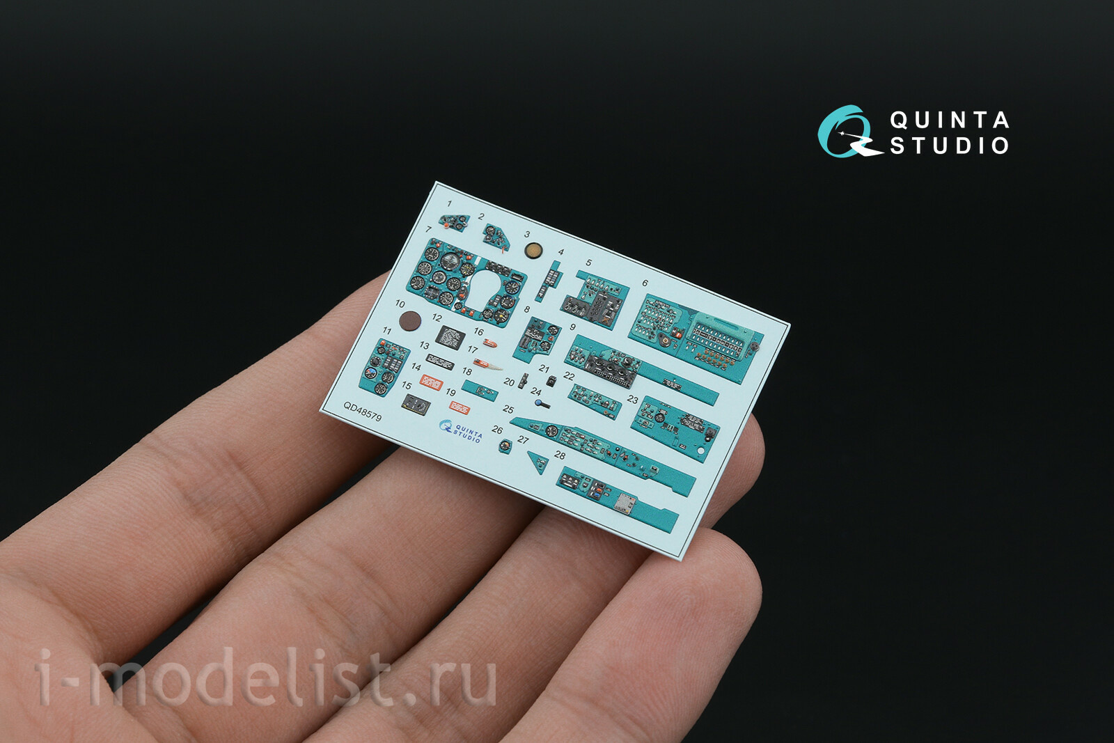 QD+48579 Quinta Studio 1/48 3D Декаль интерьера кабины MiGG-21СМТ (Eduard) (с 3D-печатными деталями)