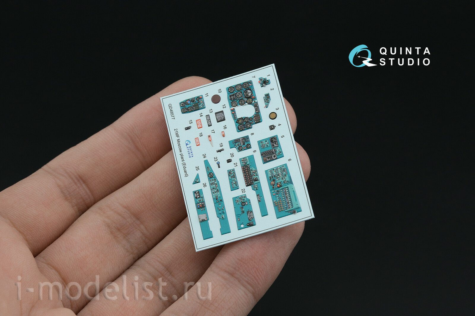 QD+48577 Quinta Studio 1/48 3D Декаль интерьера кабины MiGG-21МФ (Московского завода) (Eduard) (с 3D-печатными деталями)