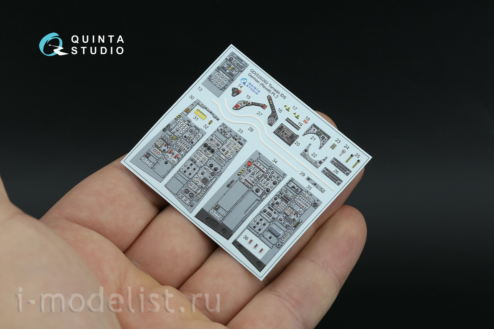 QDS+32262 Quinta Studio 1/32 3D Декаль интерьера кабины Tornado IDS (ВВС Германии) (Revell) (с 3D-печатными деталями) (малая версия)