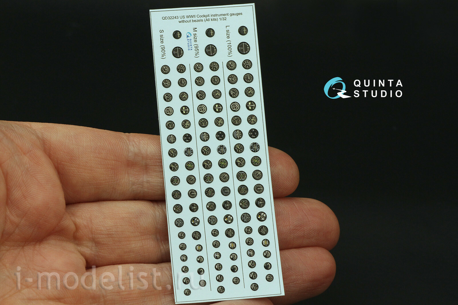 QD32243 Quinta Studio 1/32 Авиационные приборы США, 1930-50гг (без корпусов) (для всех моделей)