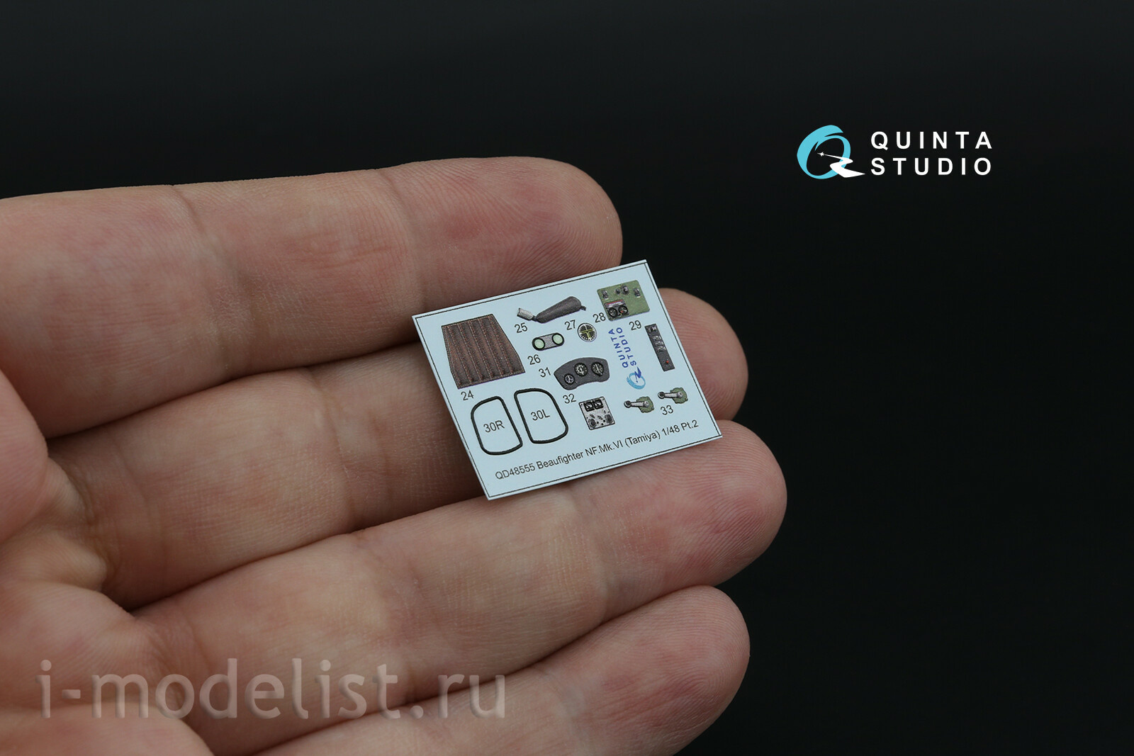 QD+48555 Quinta Studio 1/48 3D Декаль интерьера кабины Bristol Beaufighter NF.Mk.VI (Tamiya) (с 3D-печатными деталями)