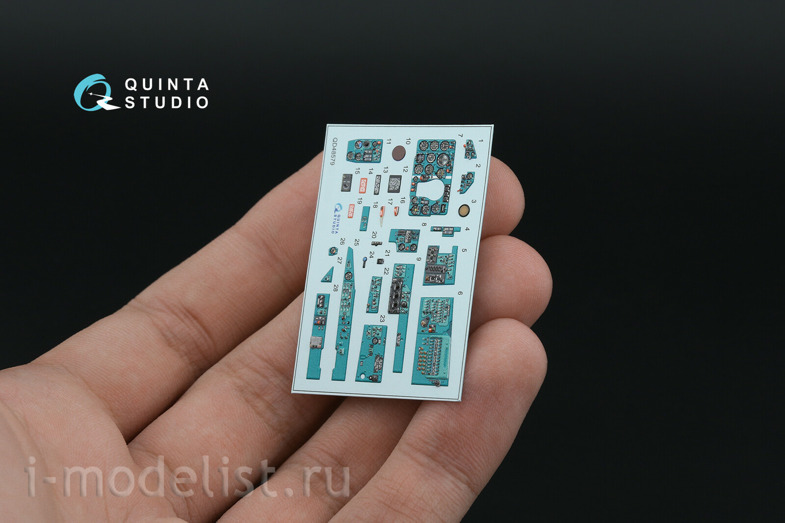 QD+48579 Quinta Studio 1/48 3D Декаль интерьера кабины MiGG-21СМТ (Eduard) (с 3D-печатными деталями)