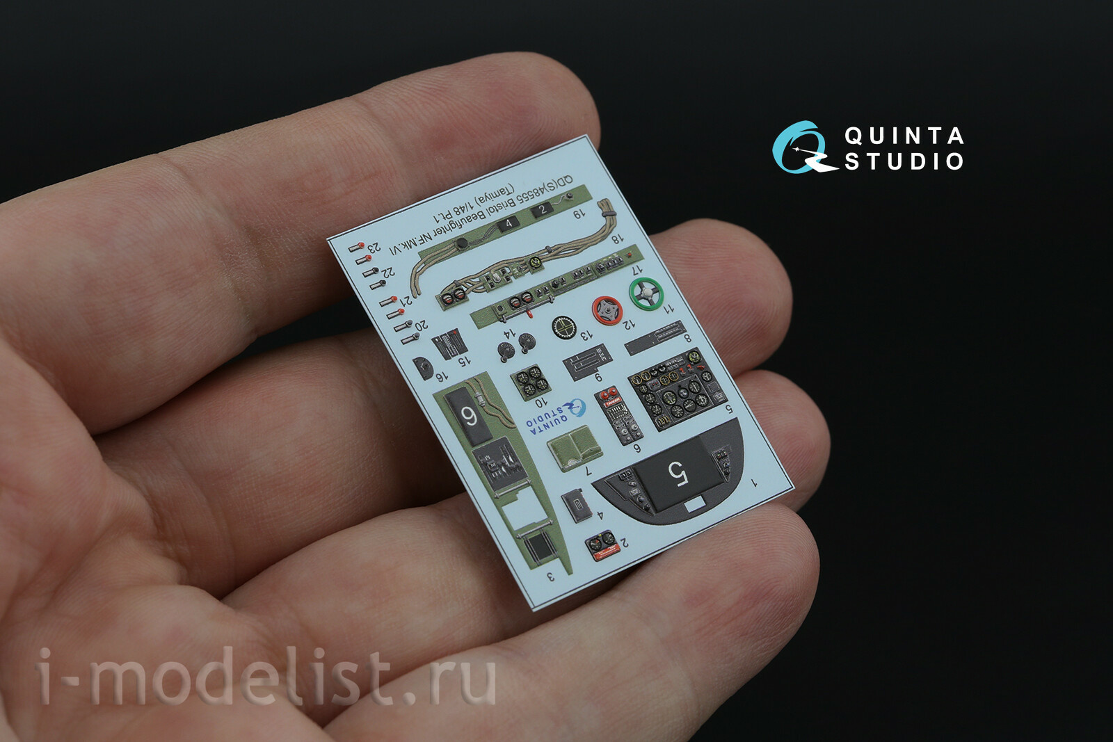 QDS-48555 Quinta Studio 1/48 3D Декаль интерьера кабины Bristol Beaufighter NF.Mk.VI (Tamiya) (малая версия)