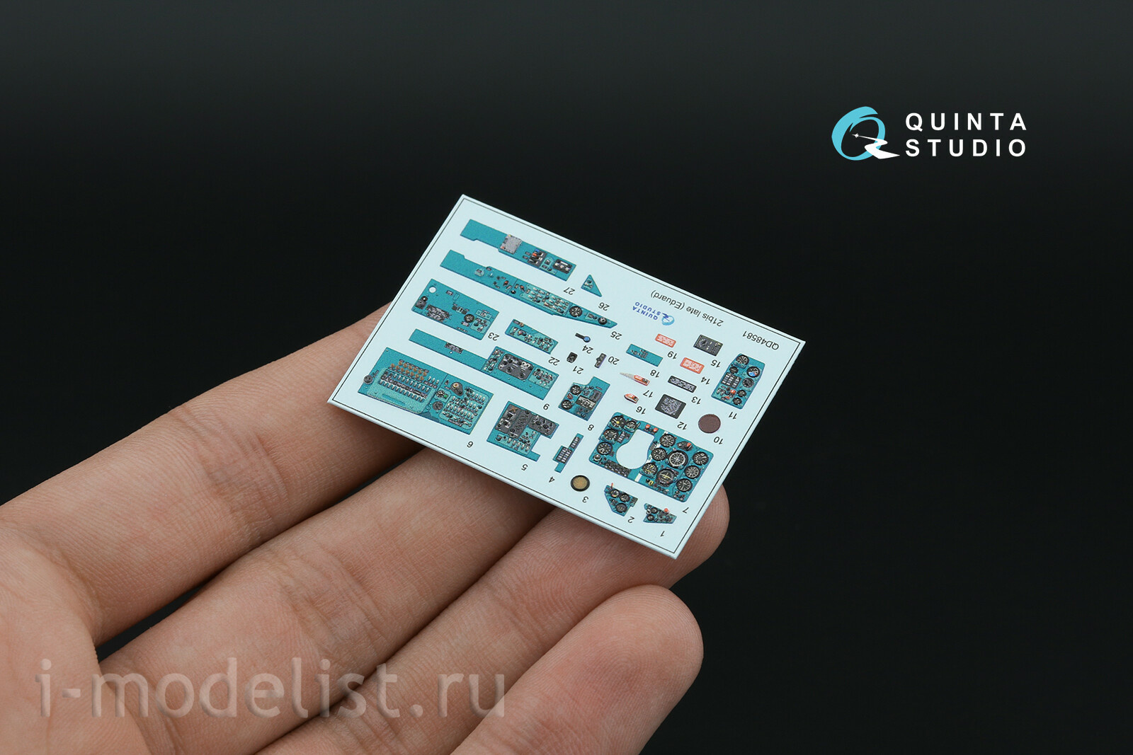 QD+48581 Quinta Studio 1/48 3D Декаль интерьера кабины MiGG-21БИС Поздний (с системой Полет-ОИ) (Eduard) (с 3D-печатными деталями
