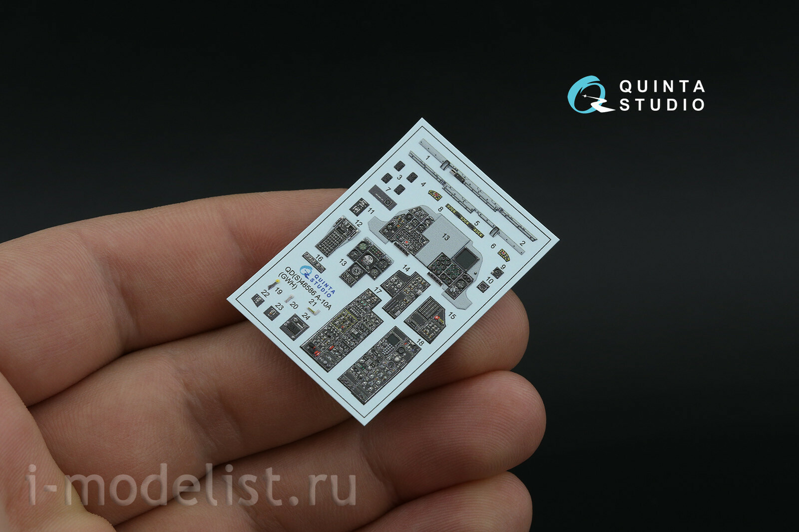 QDS-48586 Quinta Studio 1/48 3D Декаль интерьера кабины A-10A Warthog (GWH) (малая версия)