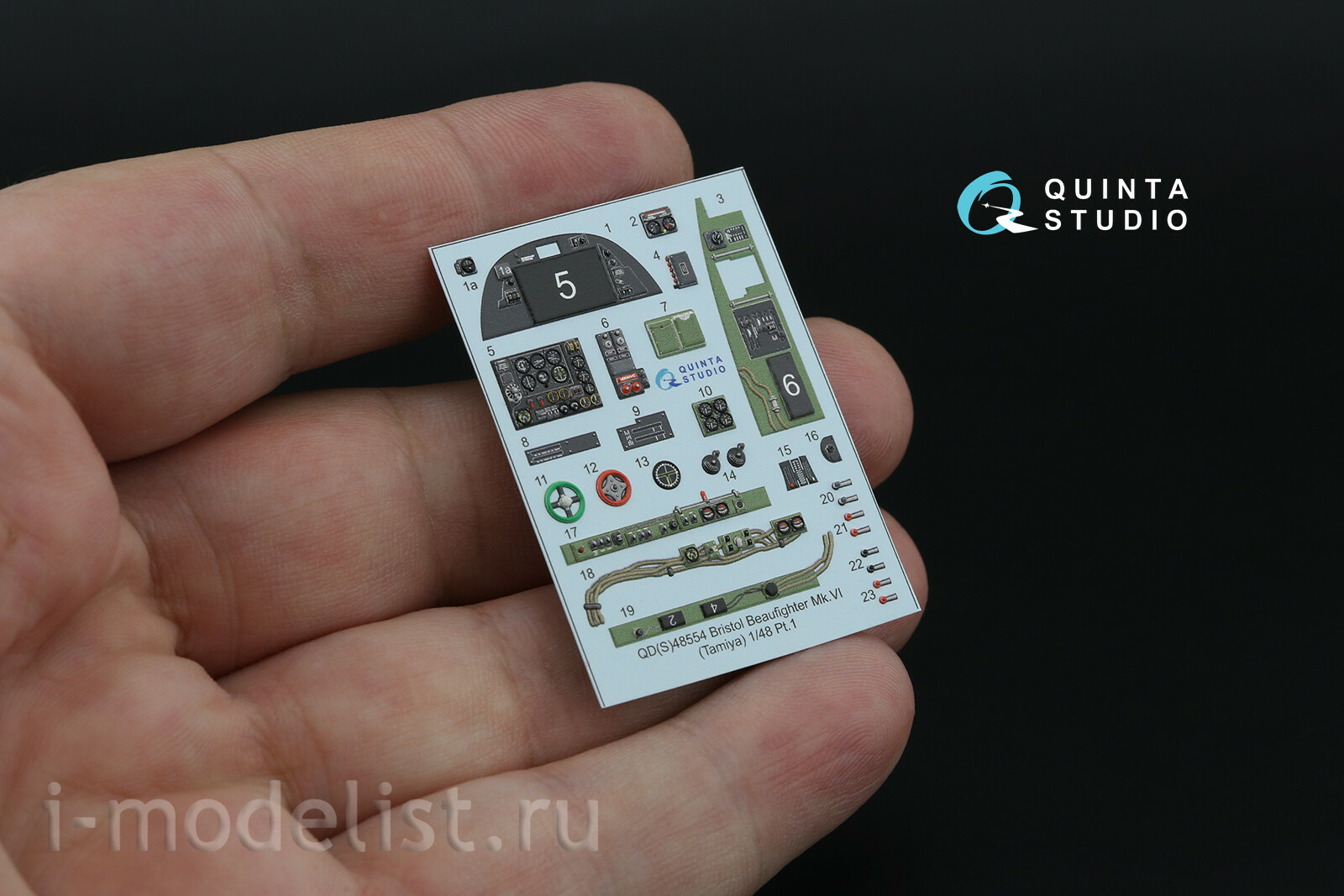 QDS-48554 Quinta Studio 1/48 3D Декаль интерьера кабины Bristol Beaufighter Mk.VI (Tamiya) (малая версия)