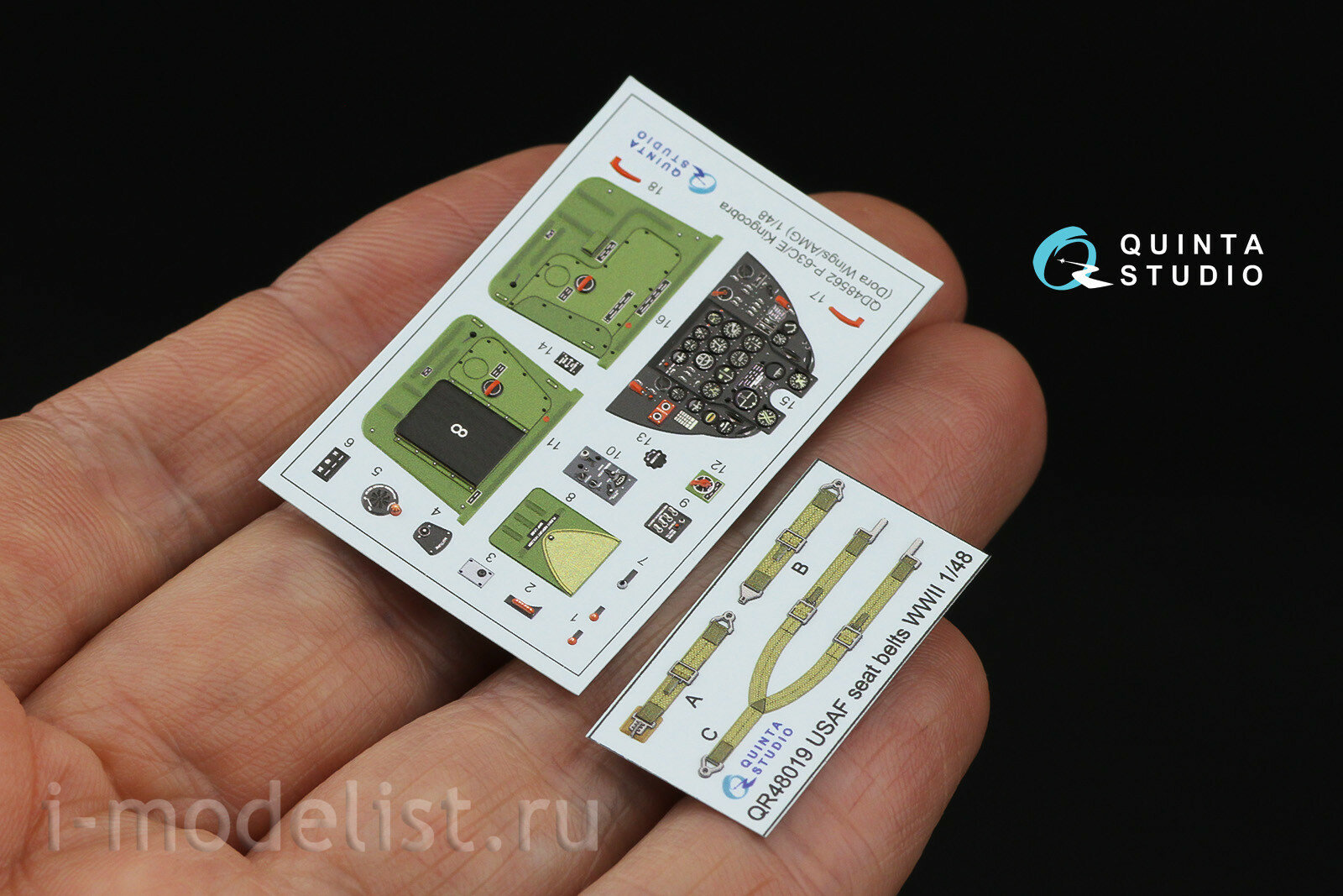 QD48562 Quinta Studio 1/48 3D Декаль интерьера кабины P-63C/E Kingcobra (Dora Wings/AMG)
