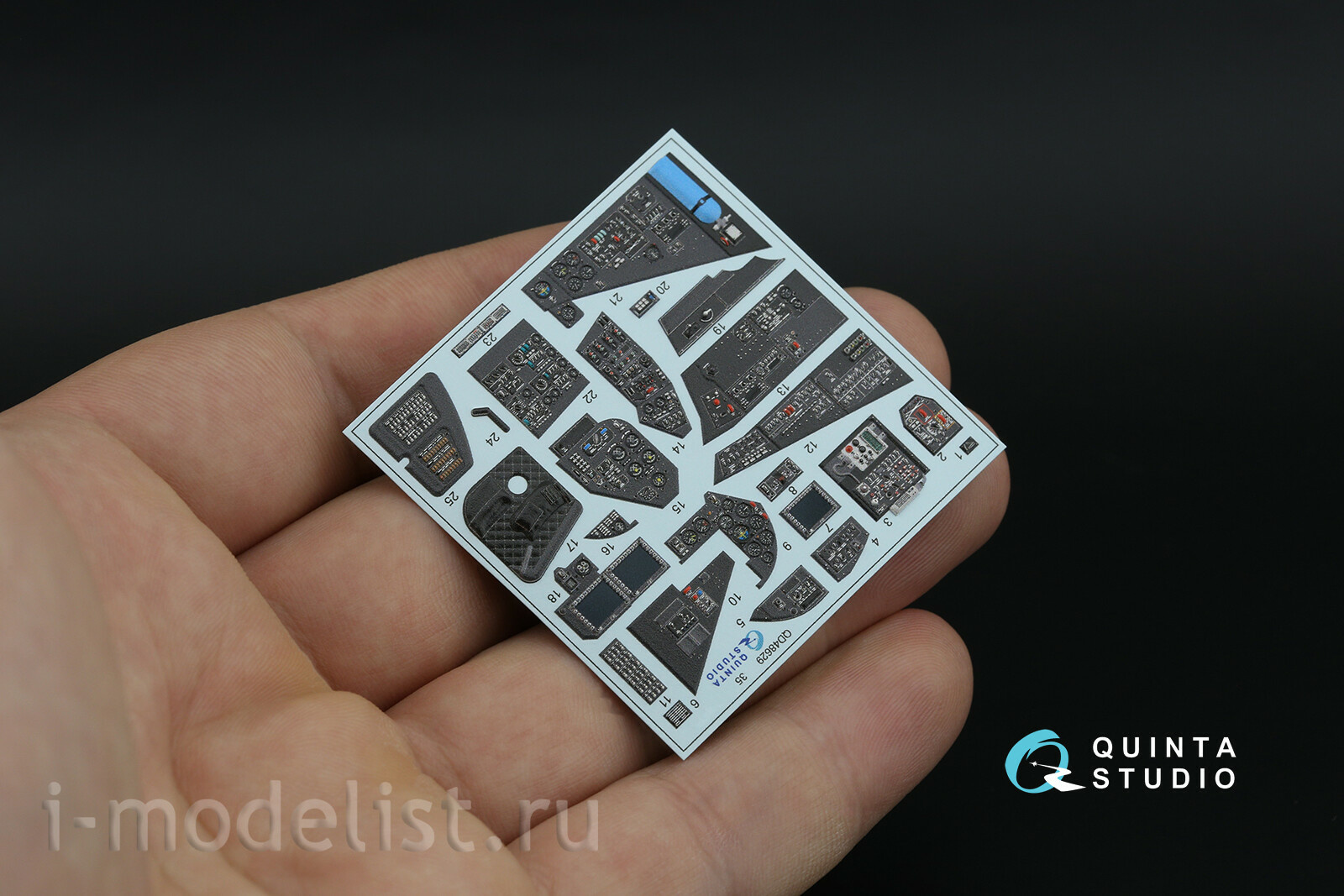 QD48629 Quinta Studio 1/48 3D Декаль интерьера кабины Mu-35 (Трубач)