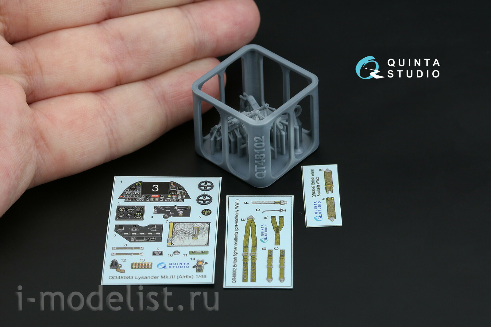 QD+48583 Quinta Studio 1/48 3D Декаль интерьера кабины Westland Lysander Mk.III (Airfix) (с 3D-печатными деталями)