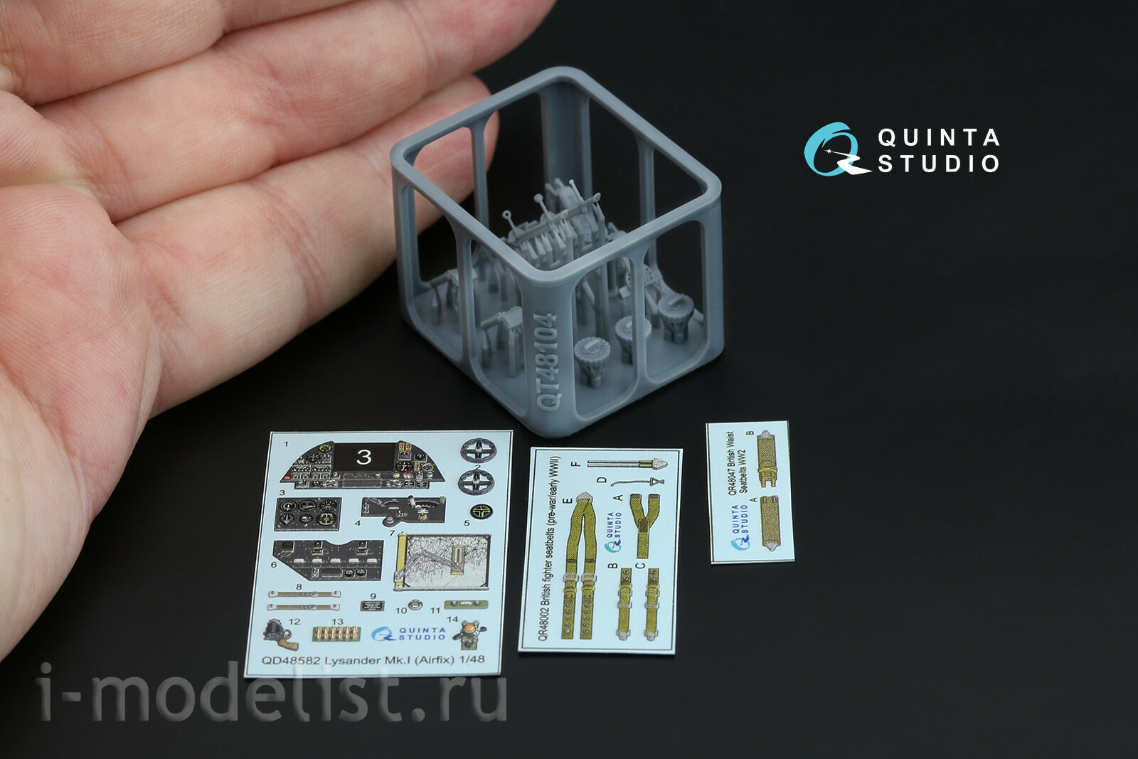 QD+48582 Quinta Studio 1/48 3D Декаль интерьера кабины Westland Lysander Mk.I (Airfix) (с 3D-печатными деталями)