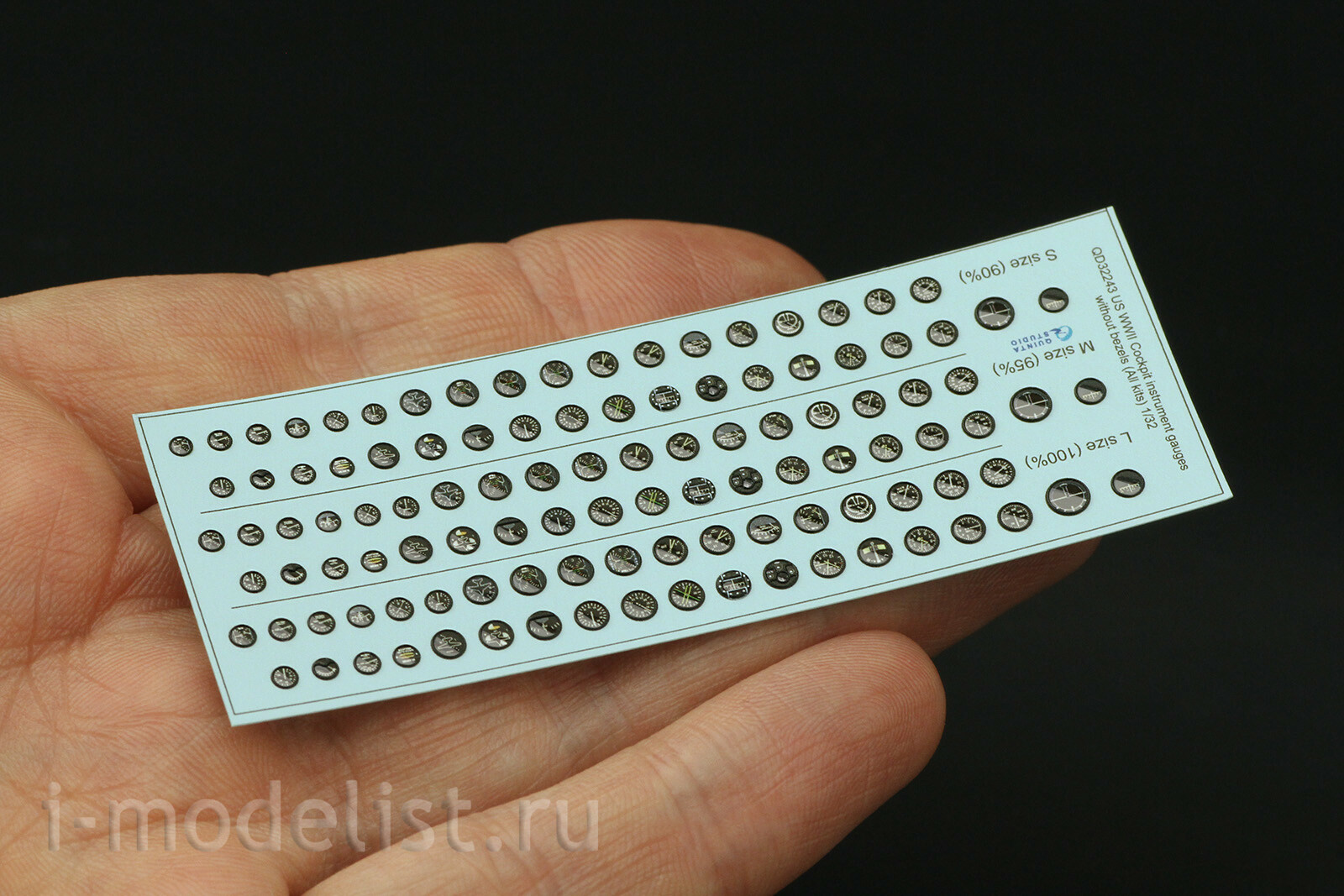 QD32243 Quinta Studio 1/32 Авиационные приборы США, 1930-50гг (без корпусов) (для всех моделей)