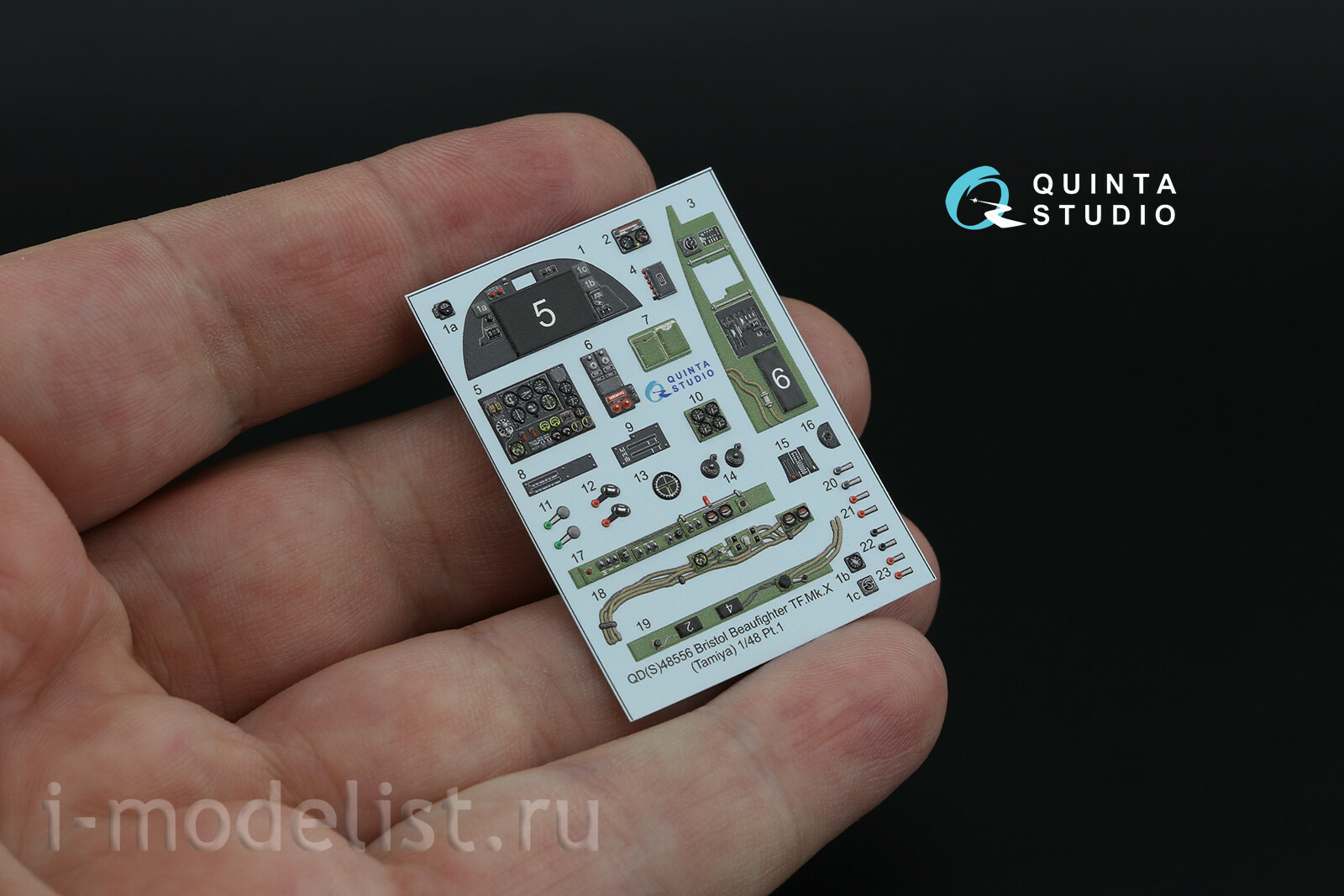 QD+48556 Quinta Studio 1/48 3D Декаль интерьера кабины Bristol Beaufighter TF.Mk.X (Tamiya) (с 3D-печатными деталями)