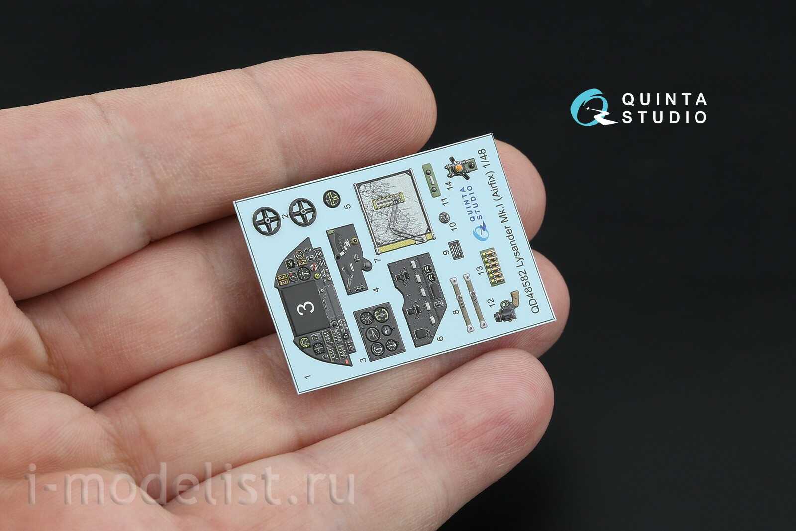 QD+48582 Quinta Studio 1/48 3D Декаль интерьера кабины Westland Lysander Mk.I (Airfix) (с 3D-печатными деталями)