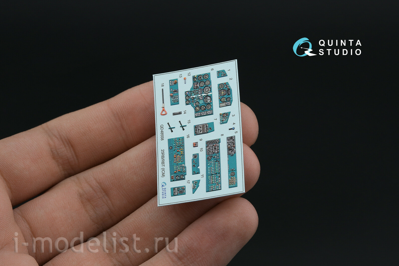 QD+48558 Quinta Studio 1/48 3D Декаль интерьера кабины MiGG-25РБ/MiGG-25РБТ (ICM) (с 3D-печатными деталями)