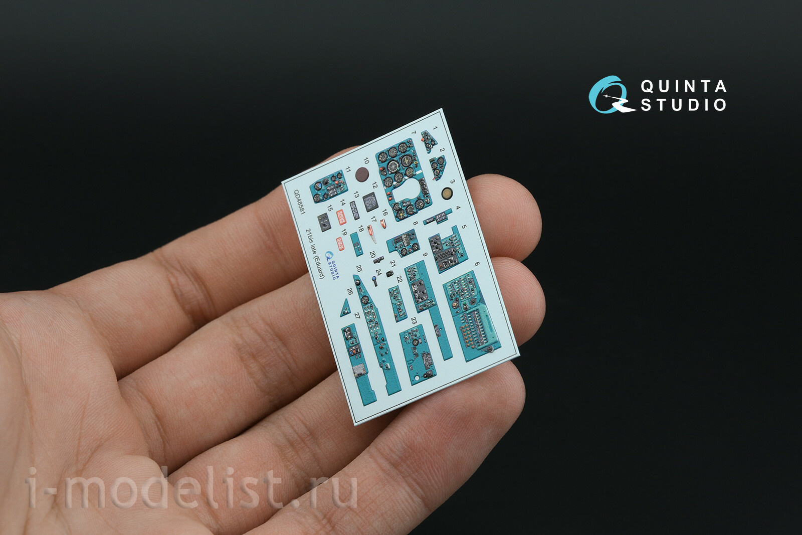 QD+48581 Quinta Studio 1/48 3D Декаль интерьера кабины MiGG-21БИС Поздний (с системой Полет-ОИ) (Eduard) (с 3D-печатными деталями