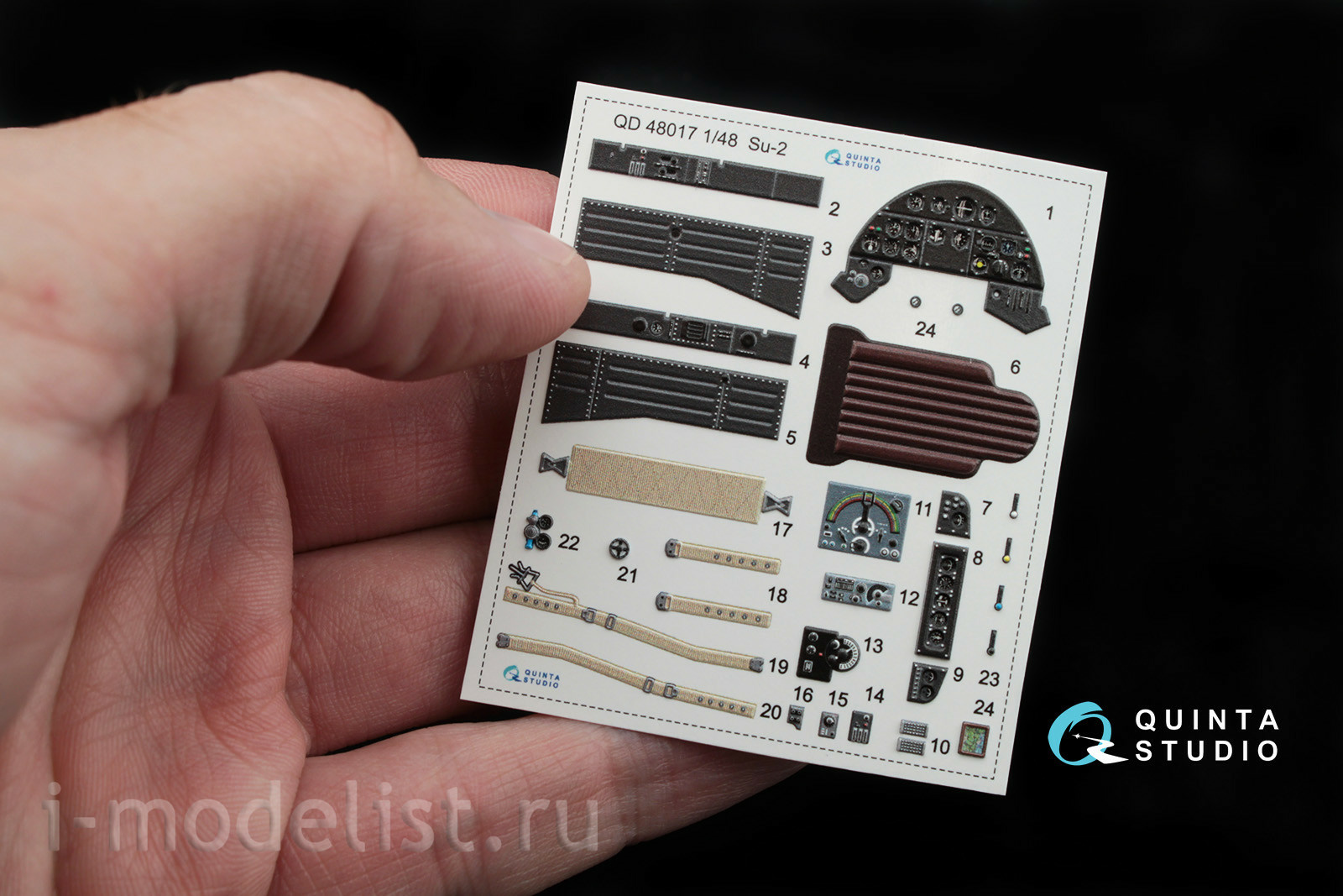 QD48017 Quinta Studio 1/48 3D Декаль интерьера кабины Суххой-2 (для модели Звезда)