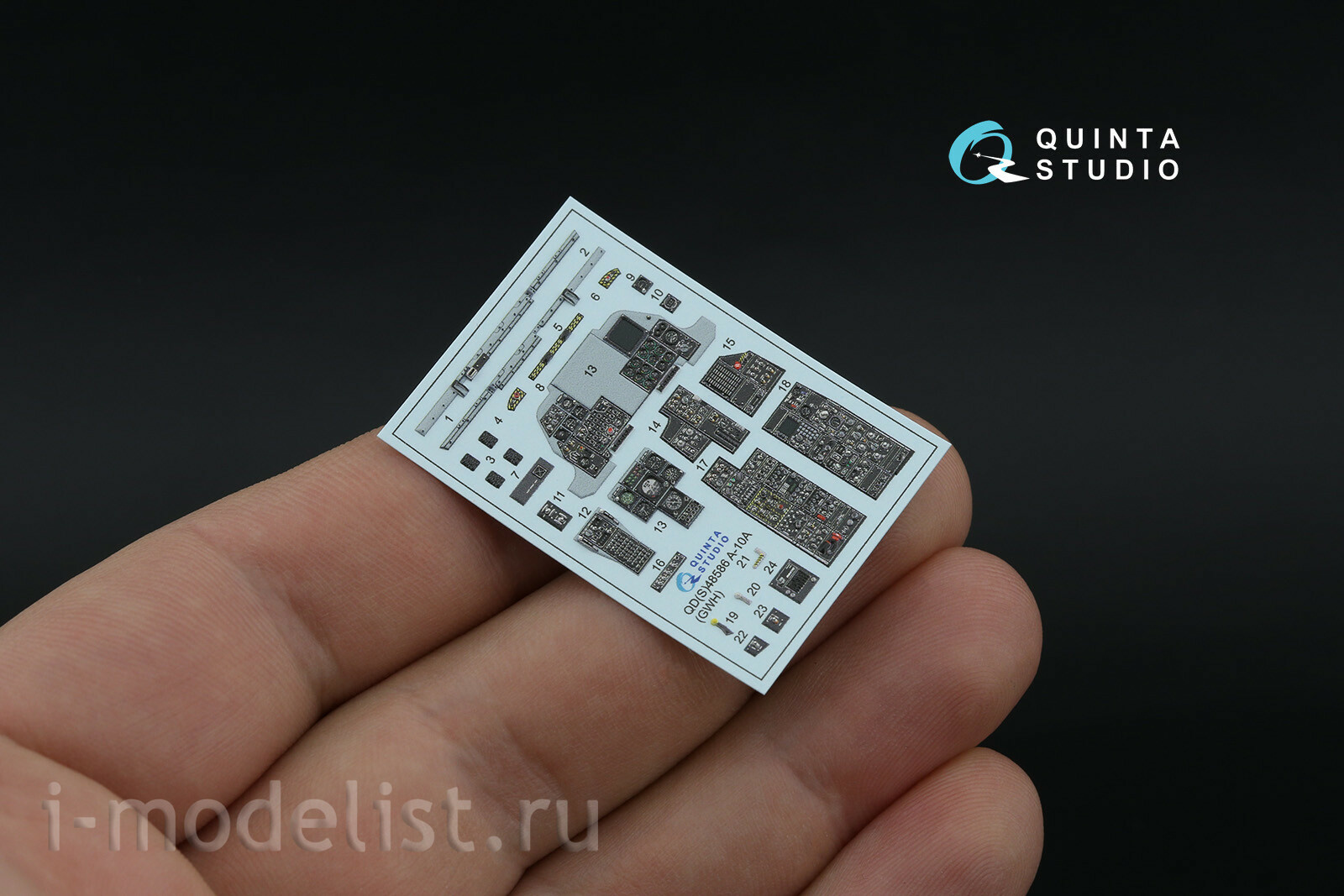 QDS-48586 Quinta Studio 1/48 3D Декаль интерьера кабины A-10A Warthog (GWH) (малая версия)